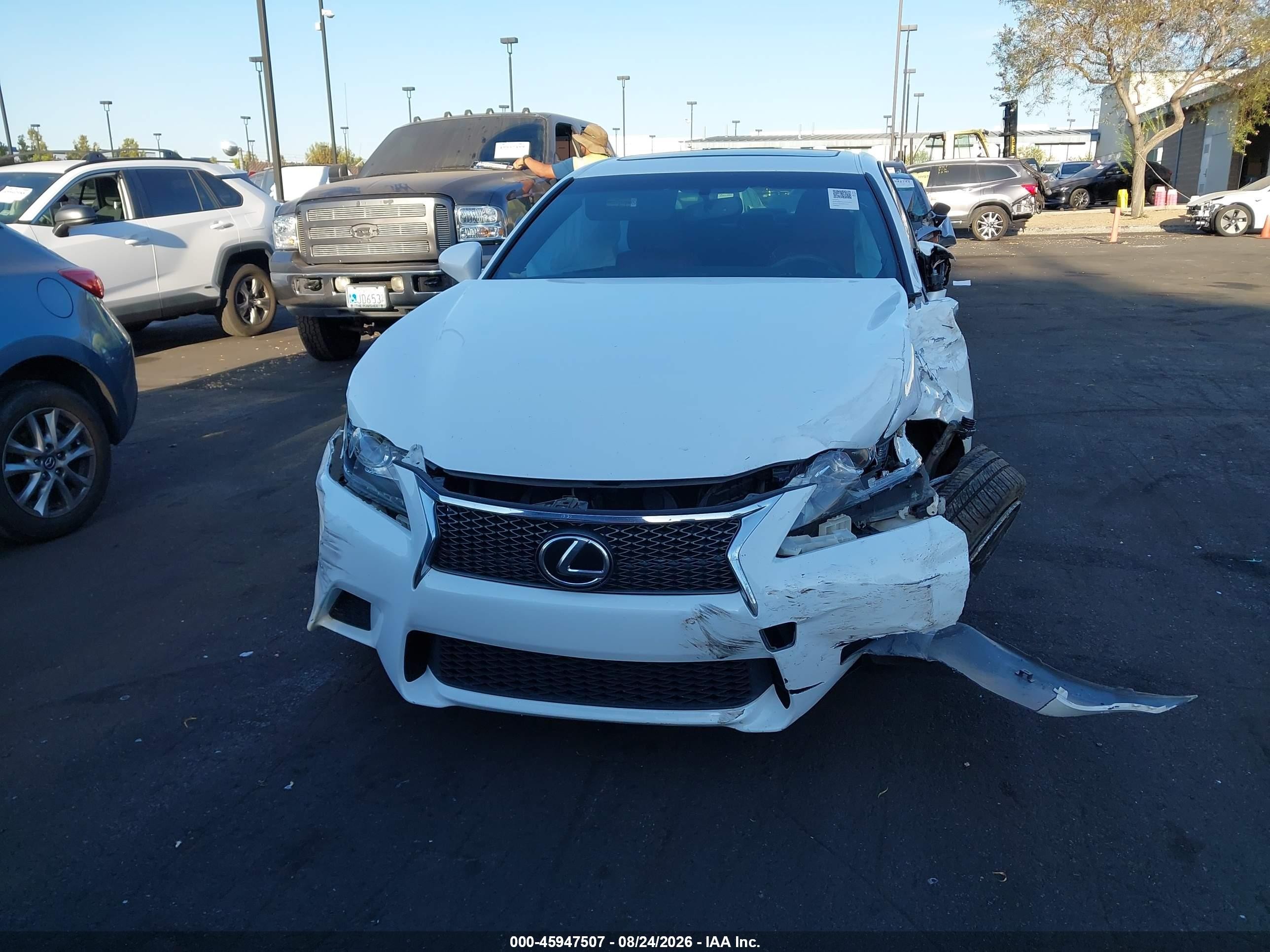 2015 Lexus Gs 350 Белый vin: JTHBE1BL7FA014339