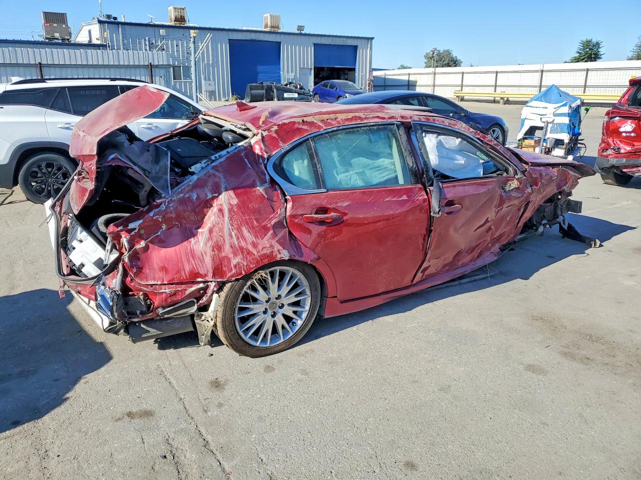 2013 Lexus Gs 350 Red vin: JTHBE1BL8D5000603