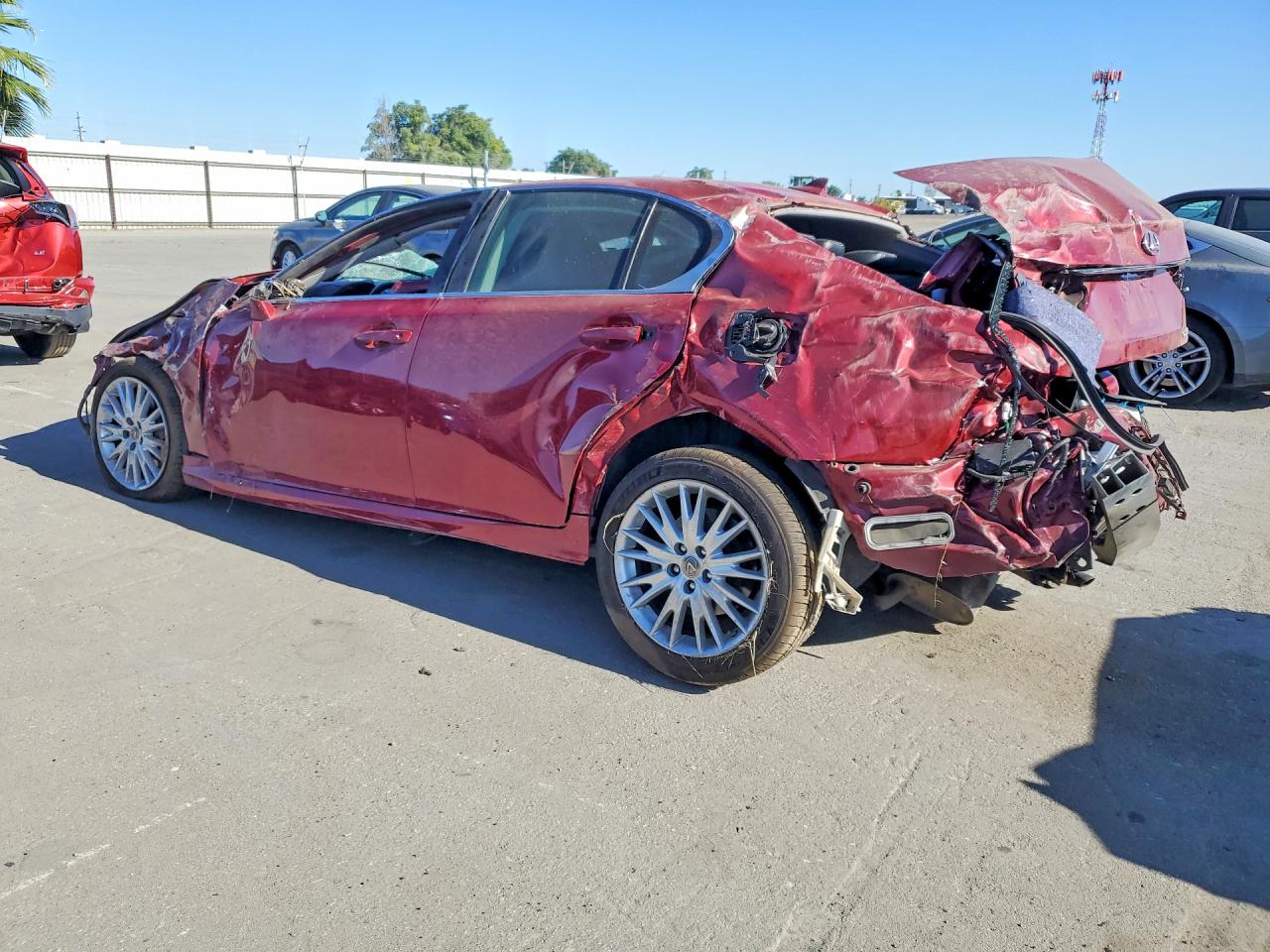 2013 Lexus Gs 350 Red vin: JTHBE1BL8D5000603