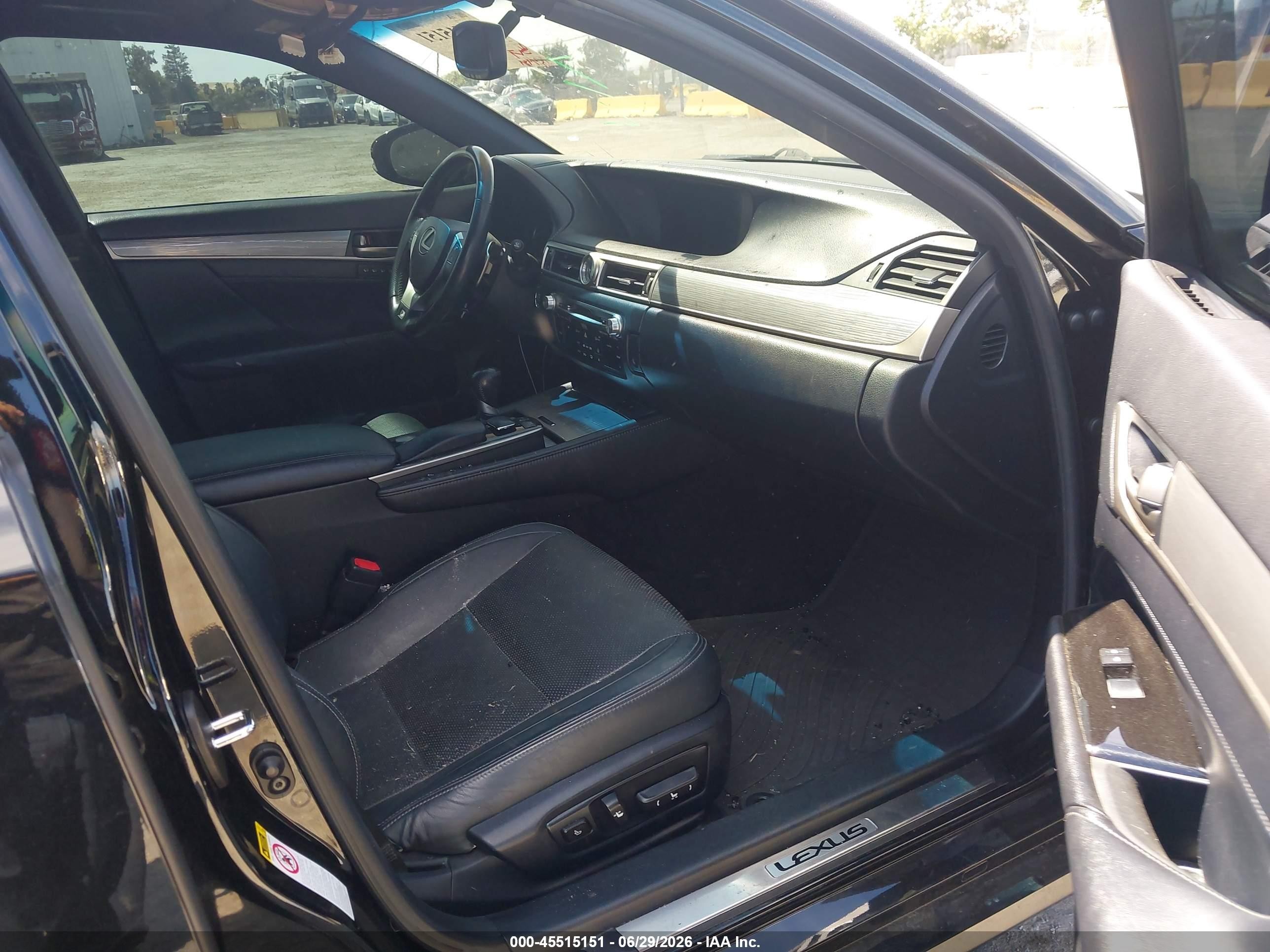 2013 Lexus Gs 350   Black vin: JTHBE1BL8D5015151