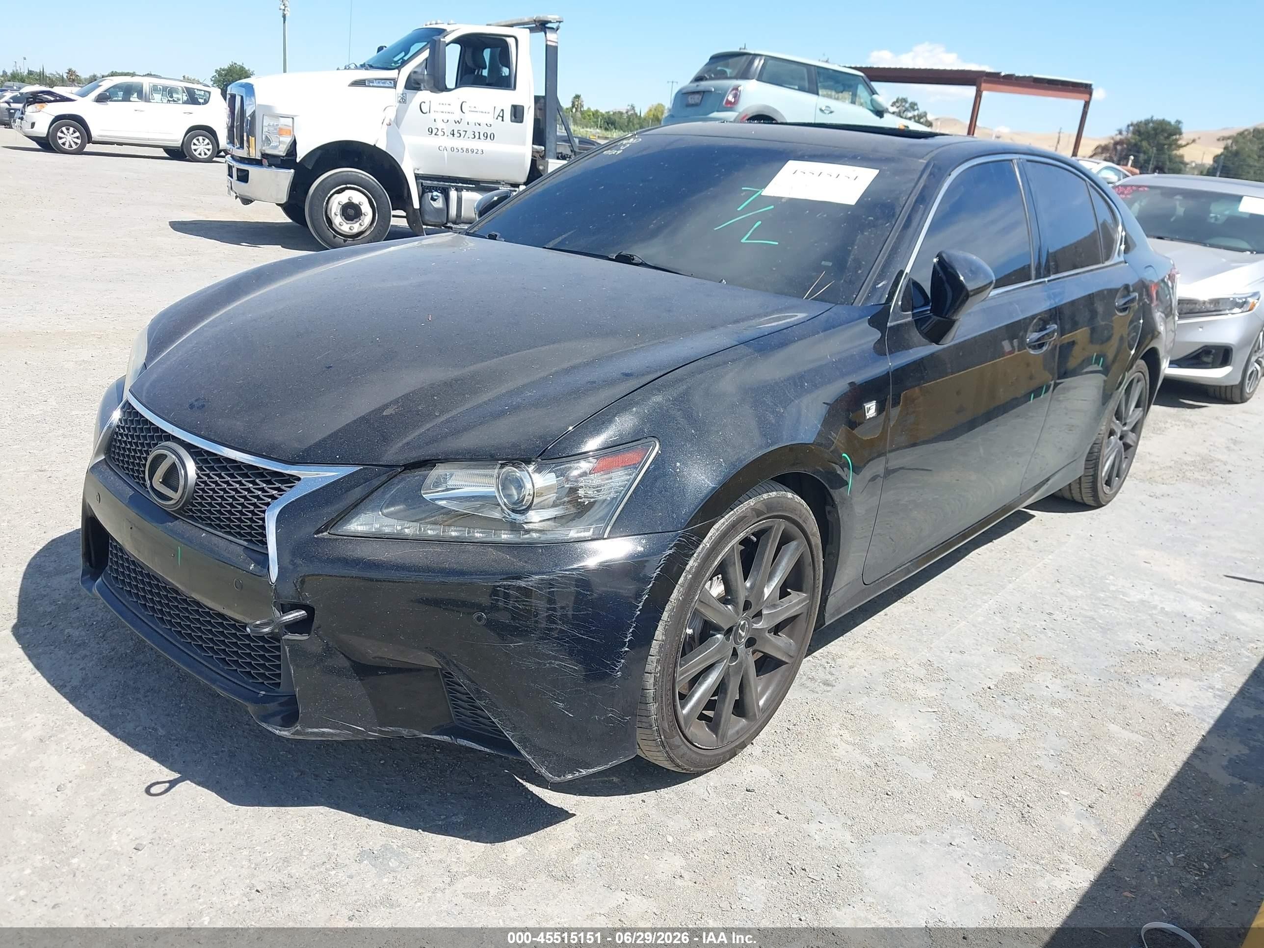 2013 Lexus Gs 350   Black vin: JTHBE1BL8D5015151