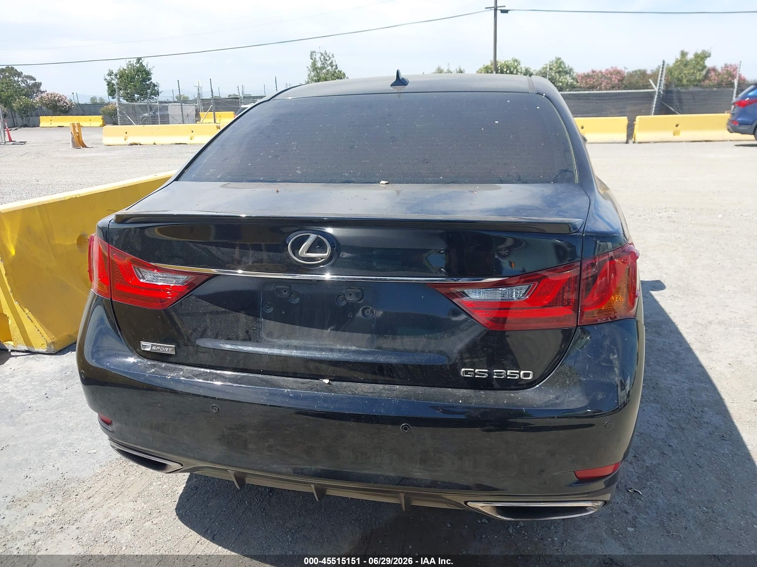 2013 Lexus Gs 350   Black vin: JTHBE1BL8D5015151