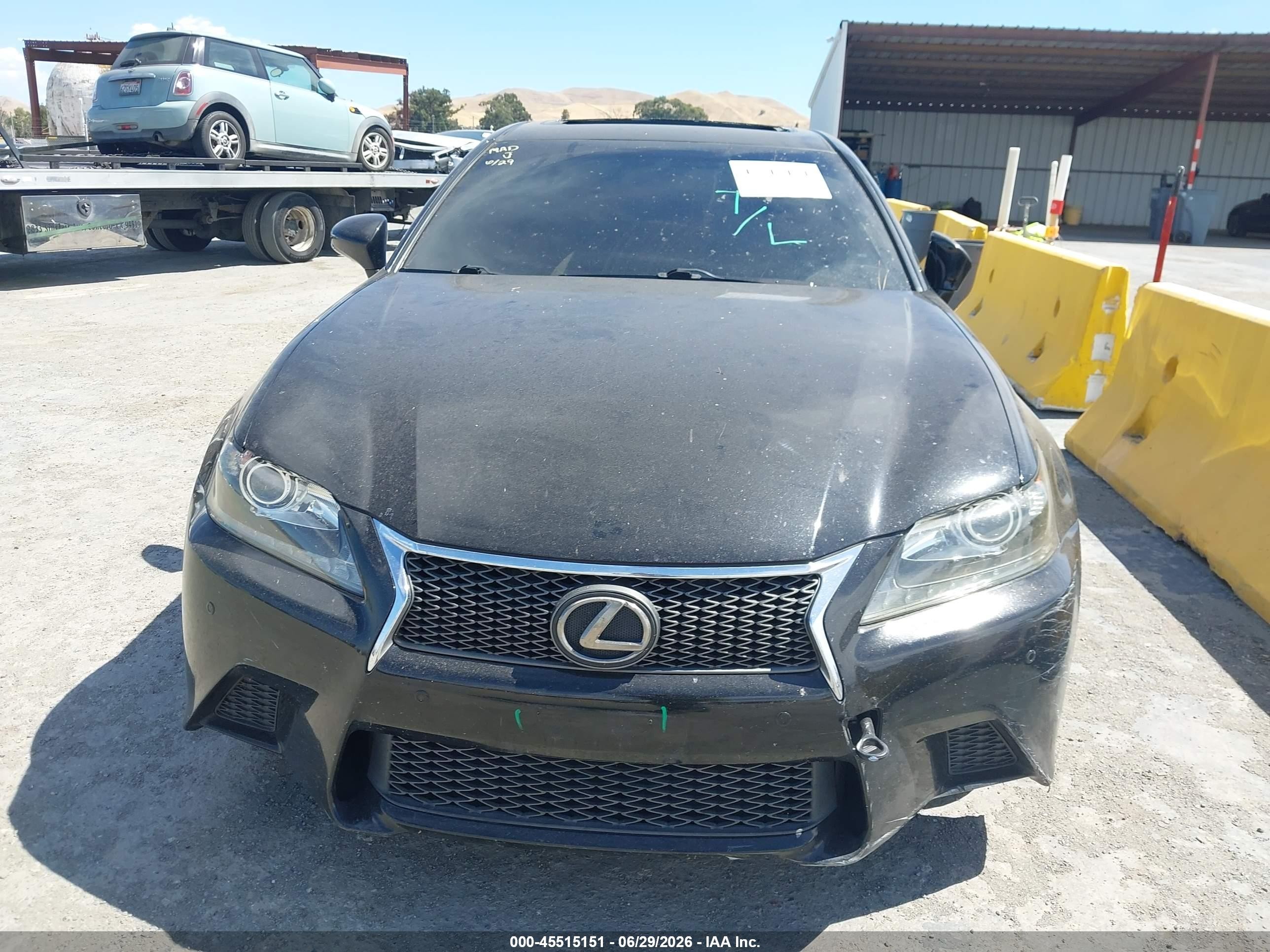 2013 Lexus Gs 350   Black vin: JTHBE1BL8D5015151