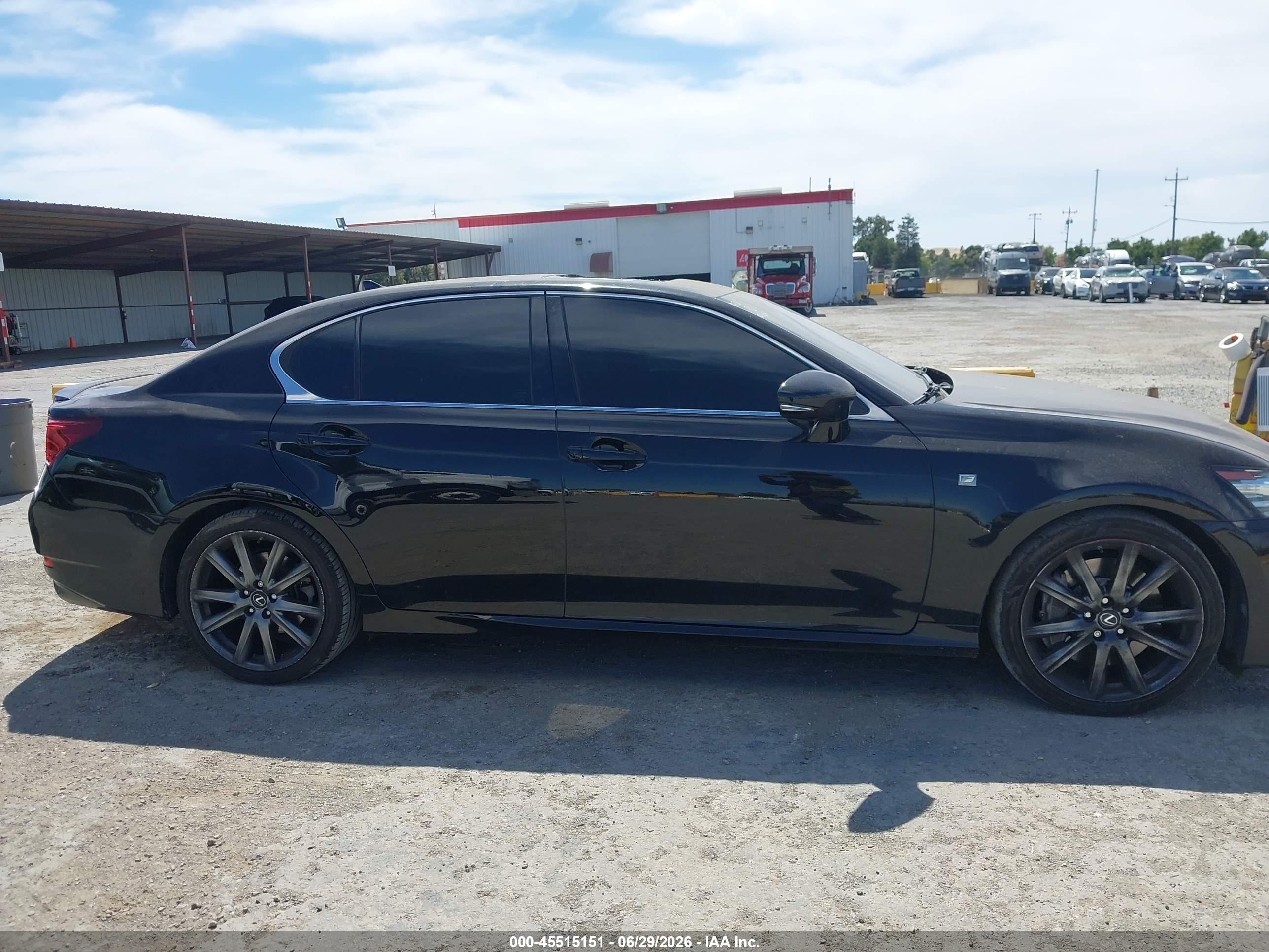 2013 Lexus Gs 350   Black vin: JTHBE1BL8D5015151