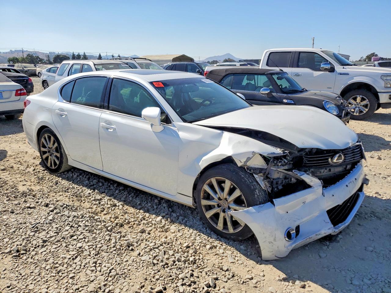 2013 Lexus Gs 350 White vin: JTHBE1BL8D5022424