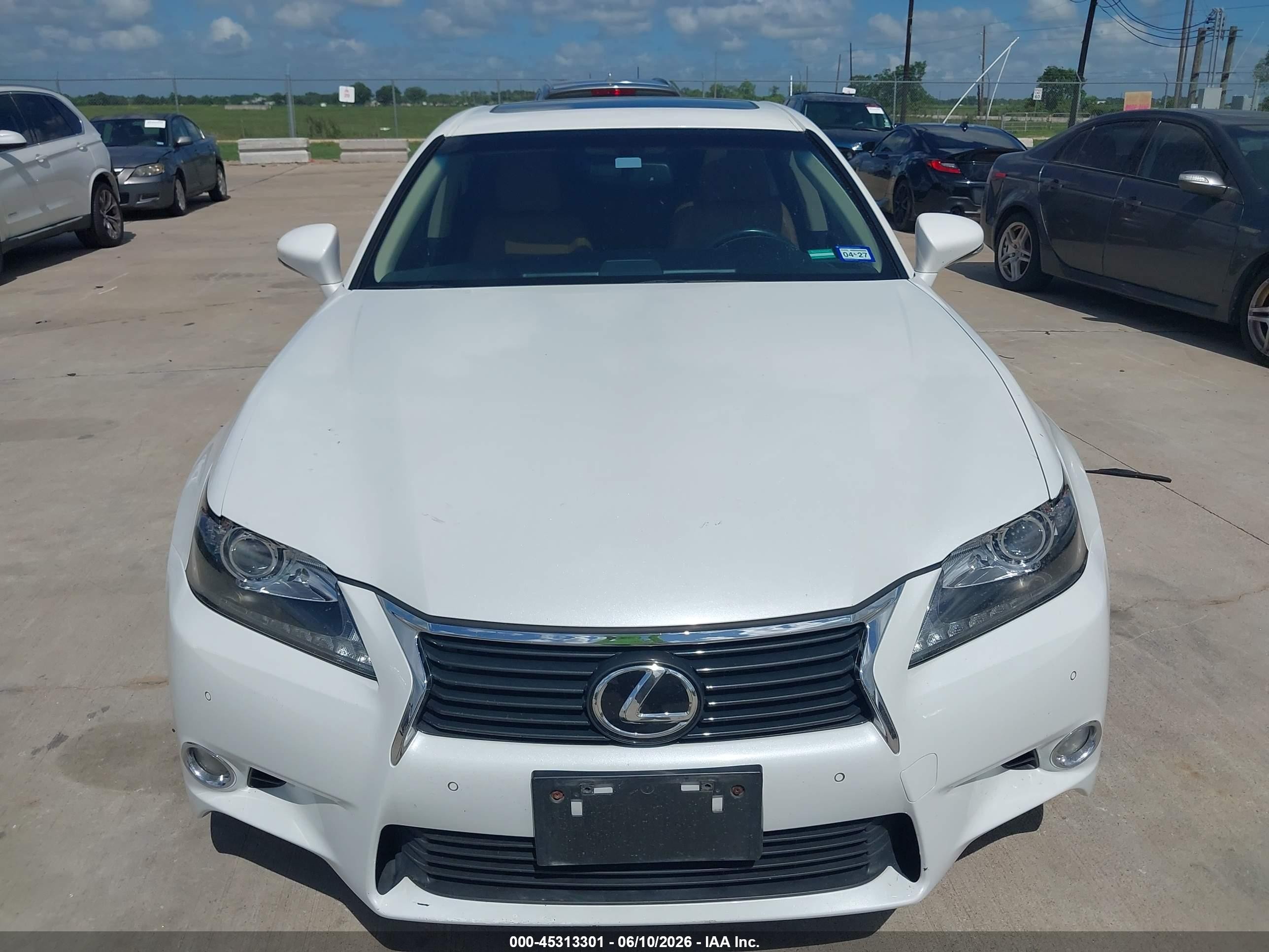 2014 Lexus Gs 350   White vin: JTHBE1BL8E5031366