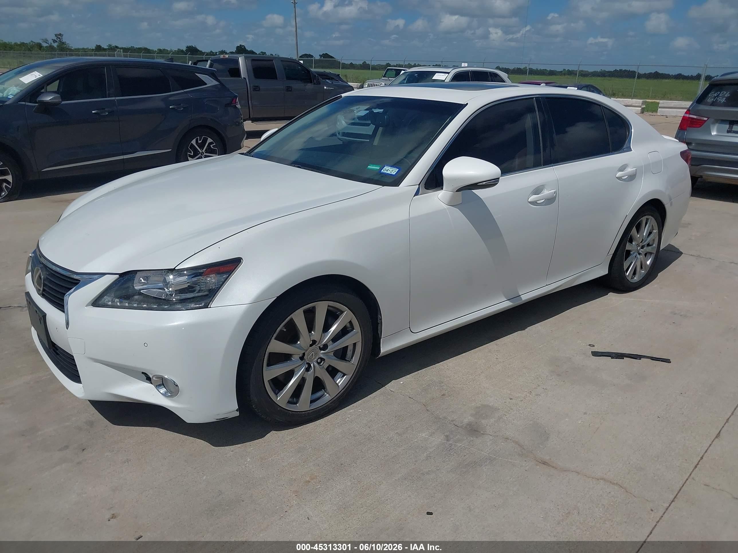 2014 Lexus Gs 350   White vin: JTHBE1BL8E5031366