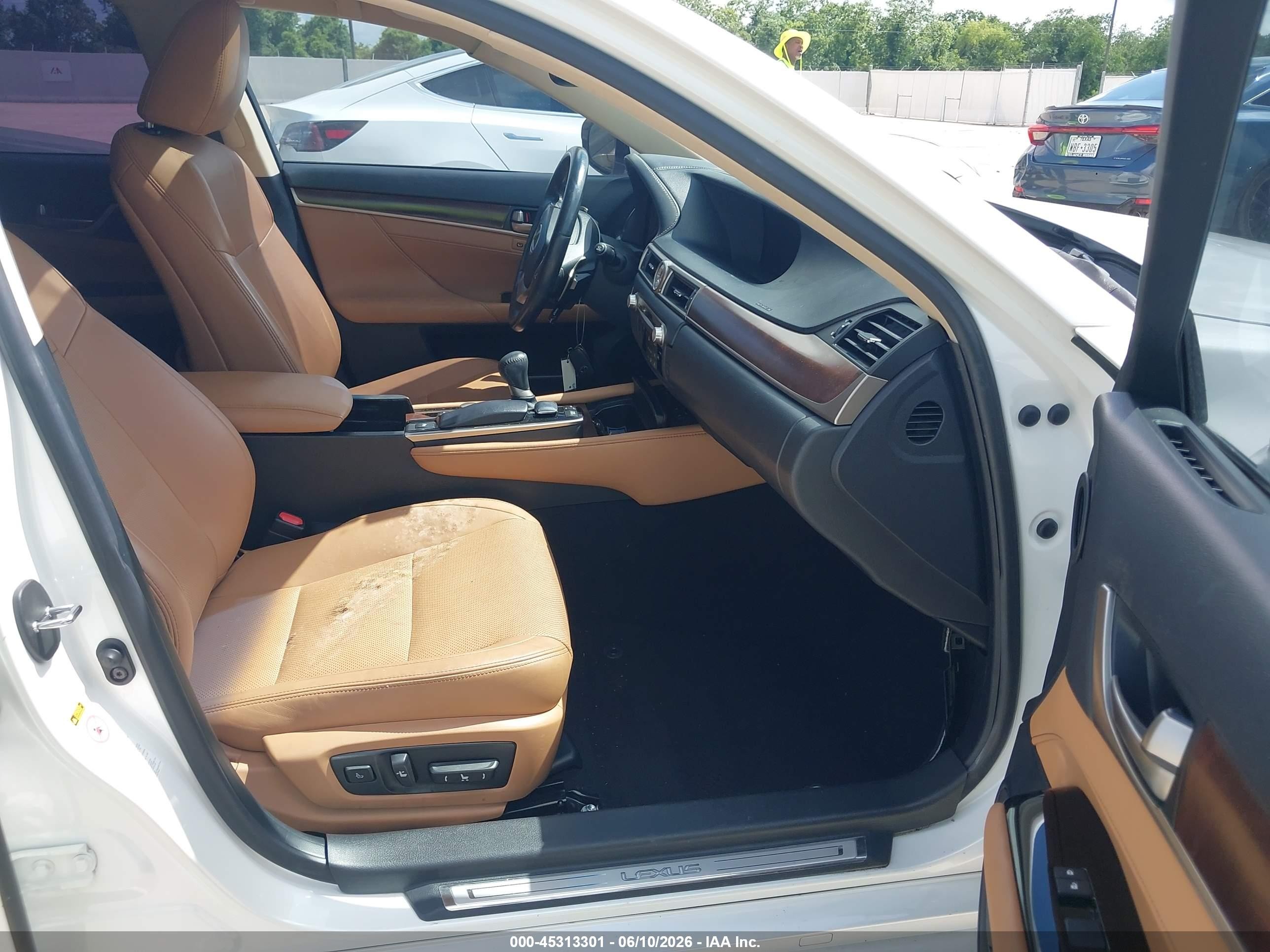 2014 Lexus Gs 350   White vin: JTHBE1BL8E5031366
