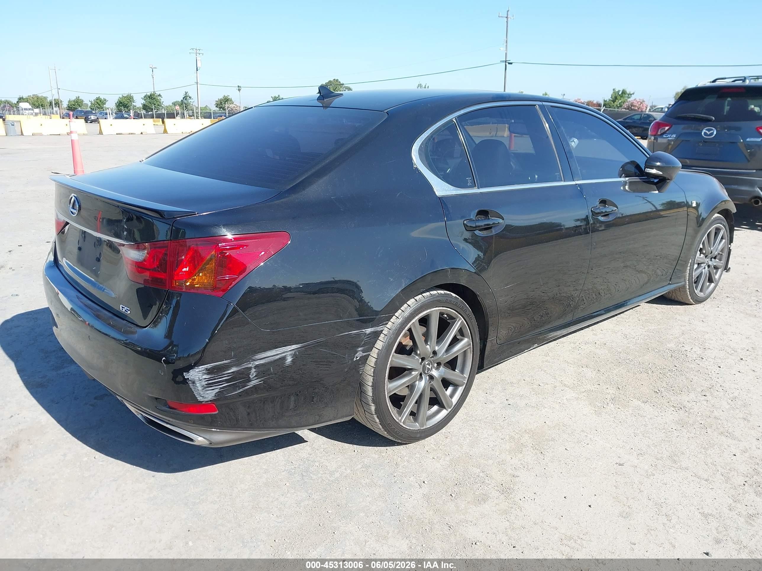 2014 Lexus Gs 350   Black vin: JTHBE1BL8E5031643