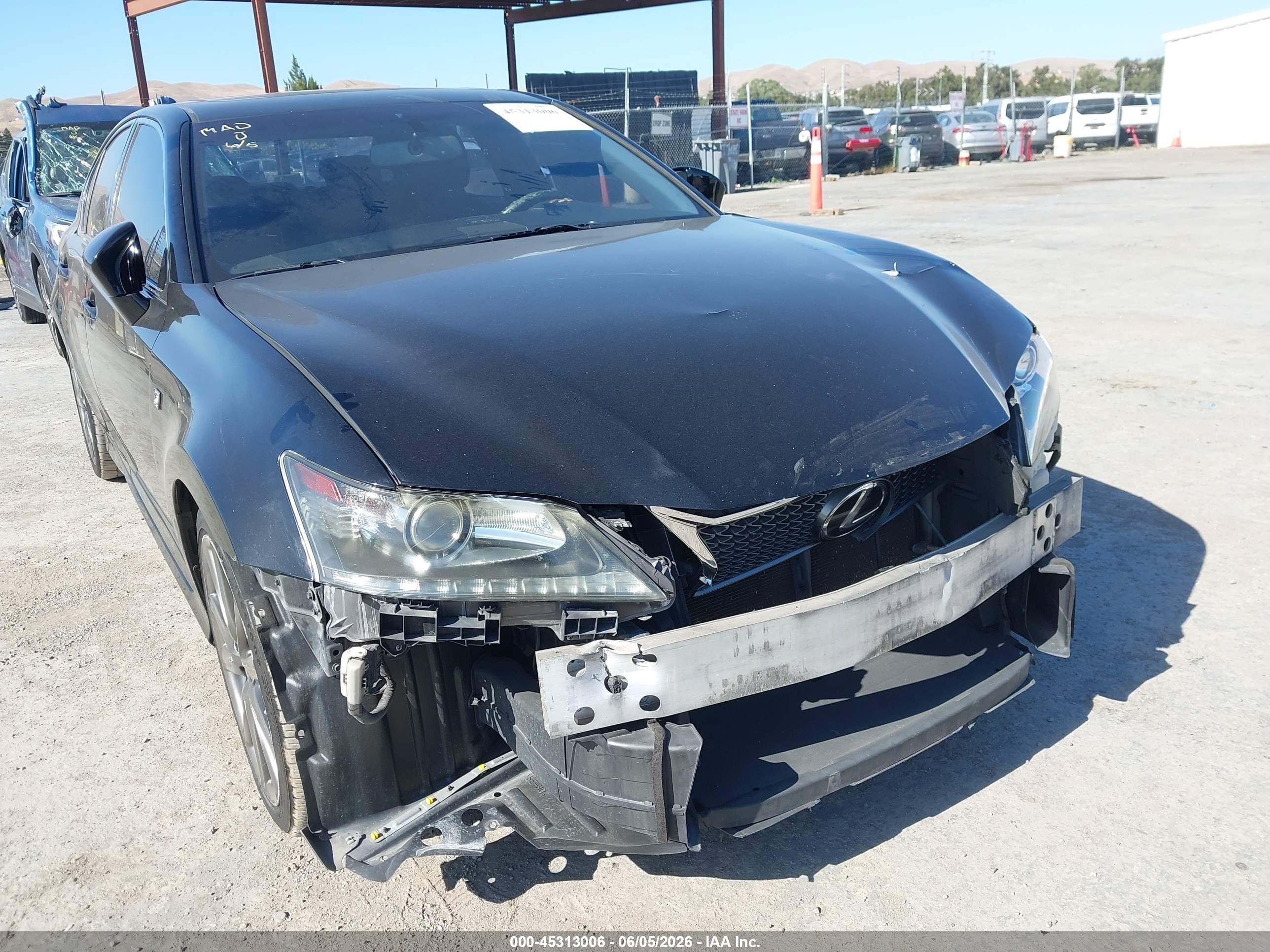 2014 Lexus Gs 350   Black vin: JTHBE1BL8E5031643