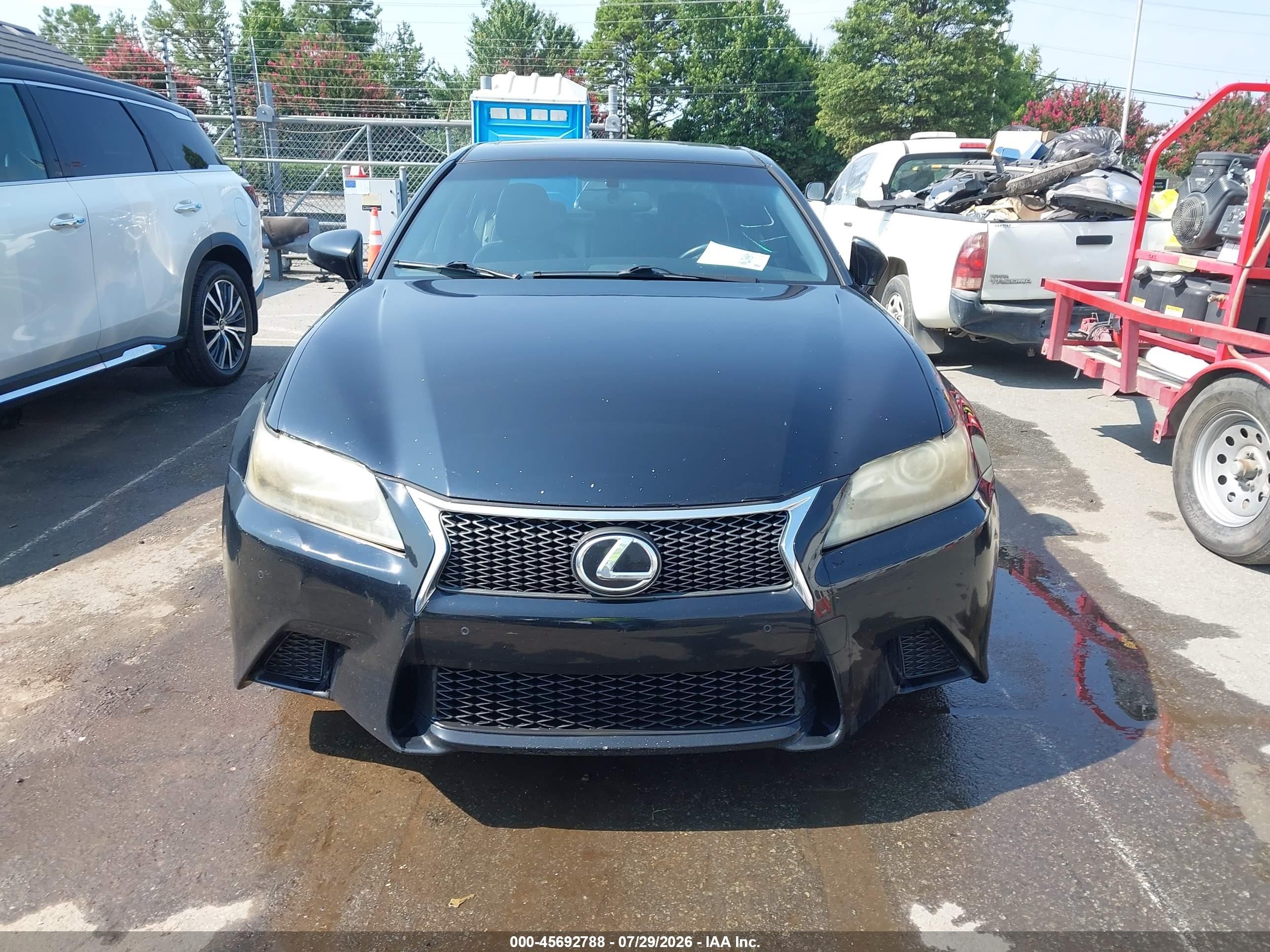 2014 Lexus Gs 350   Black vin: JTHBE1BL8E5033778
