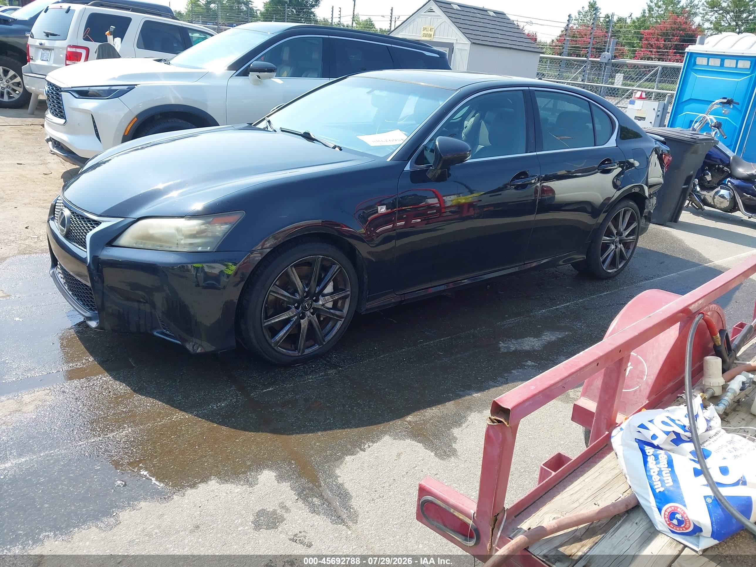 2014 Lexus Gs 350   Black vin: JTHBE1BL8E5033778