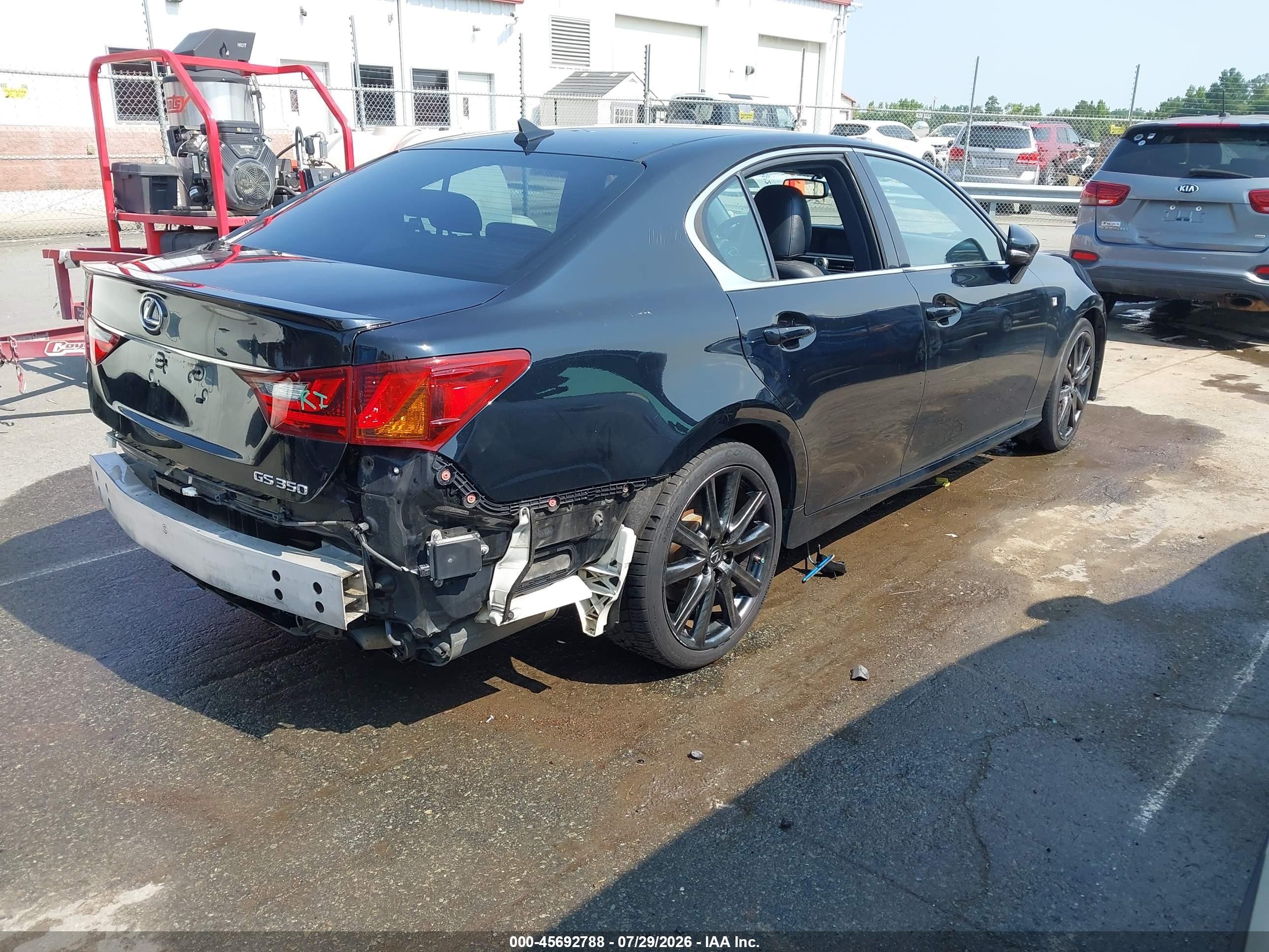 2014 Lexus Gs 350   Black vin: JTHBE1BL8E5033778