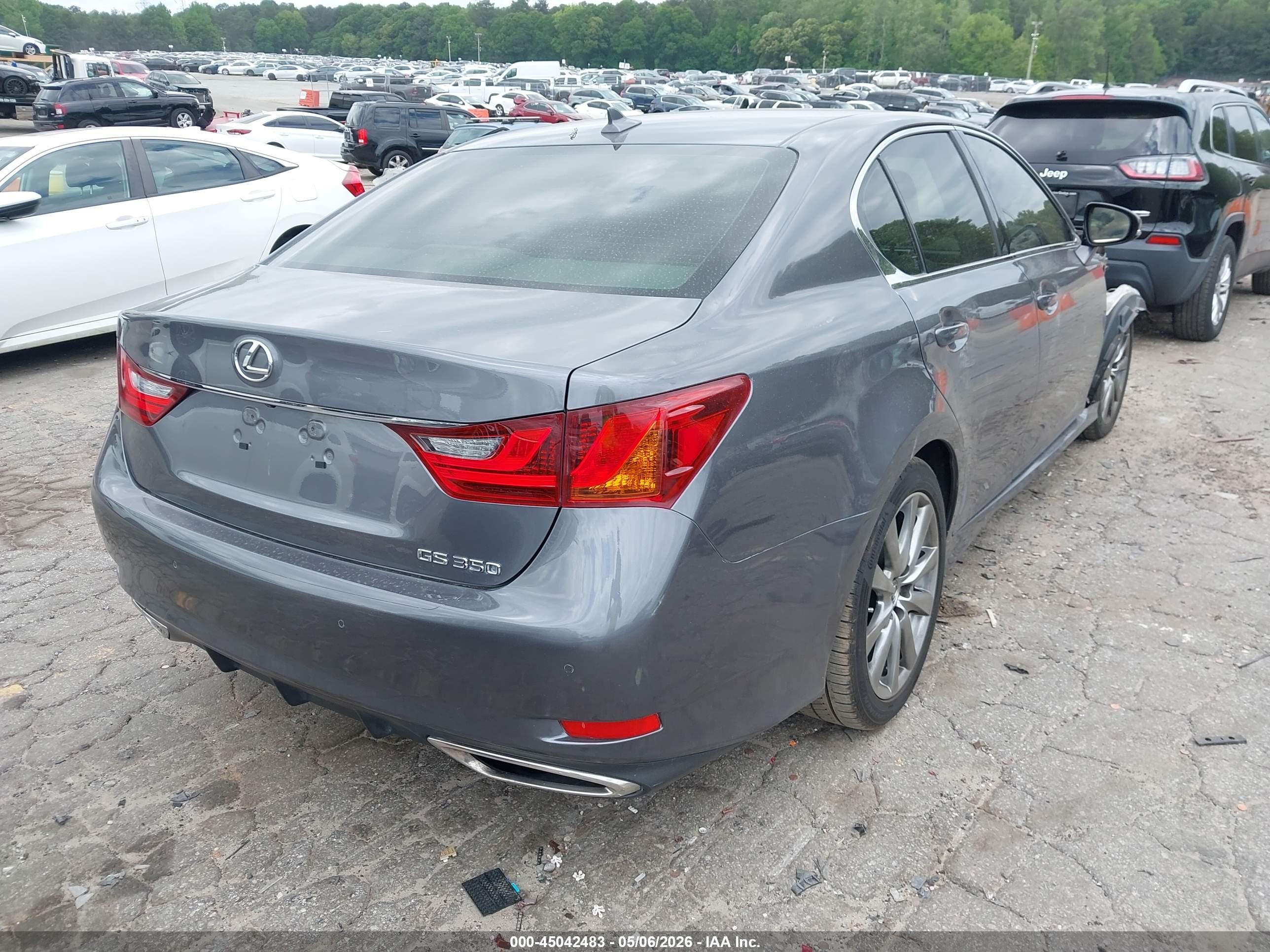 2014 Lexus Gs 350   Gray vin: JTHBE1BL8E5038902
