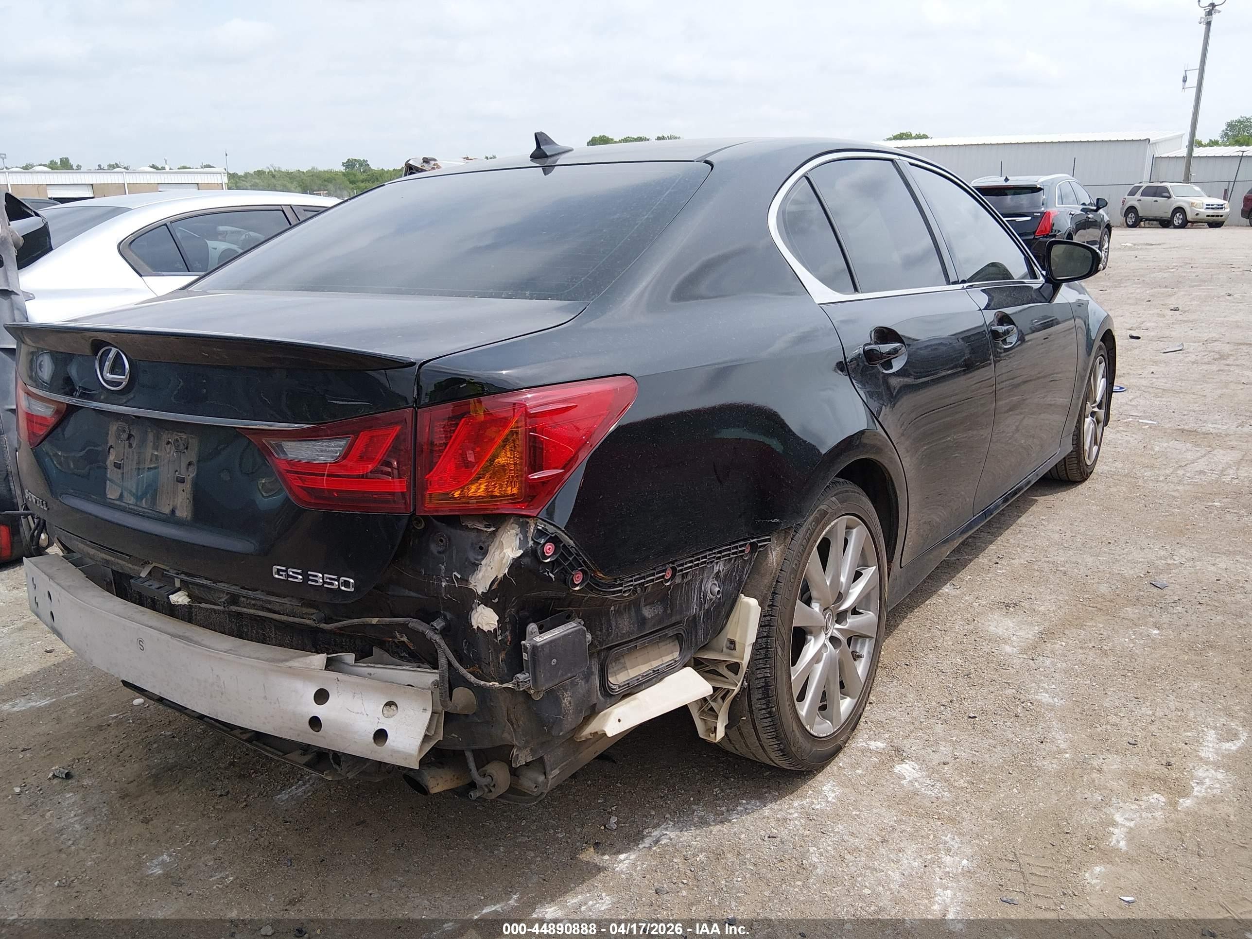 2014 Lexus Gs 350   Black vin: JTHBE1BL8E5040696
