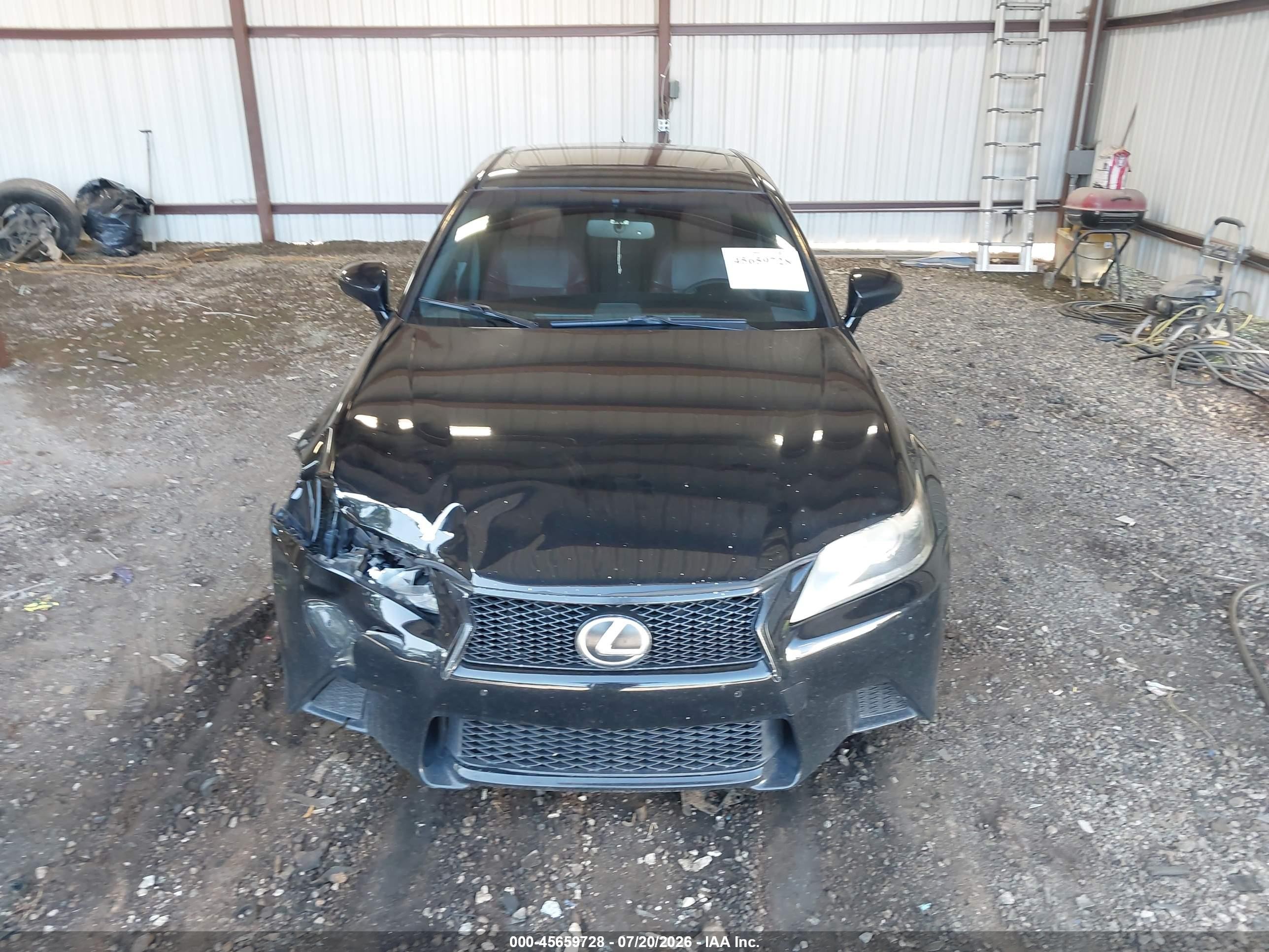 2015 Lexus Gs 350   Black vin: JTHBE1BL8FA010445