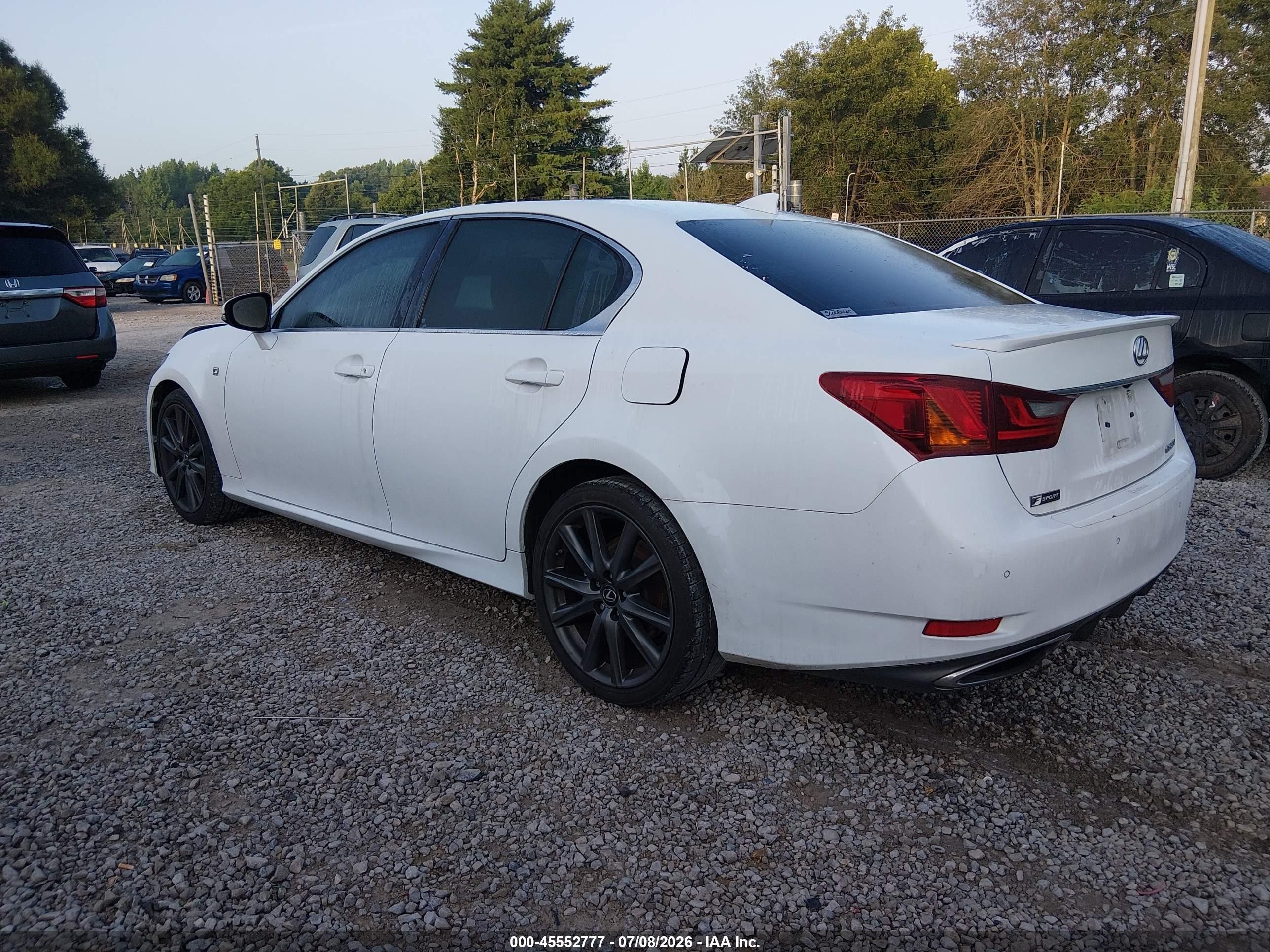 2015 Lexus Gs 350   White vin: JTHBE1BL8FA010512