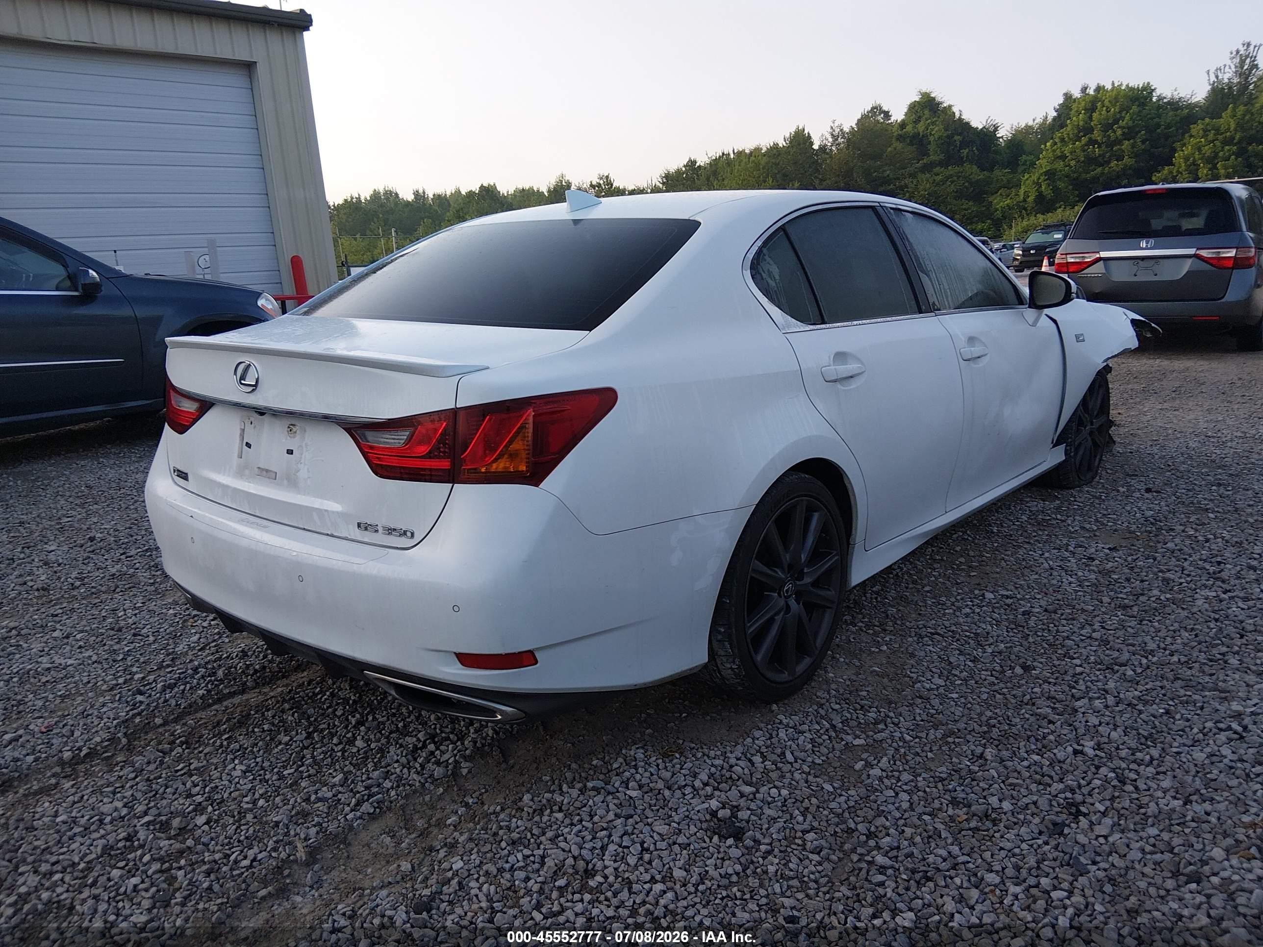 2015 Lexus Gs 350   White vin: JTHBE1BL8FA010512