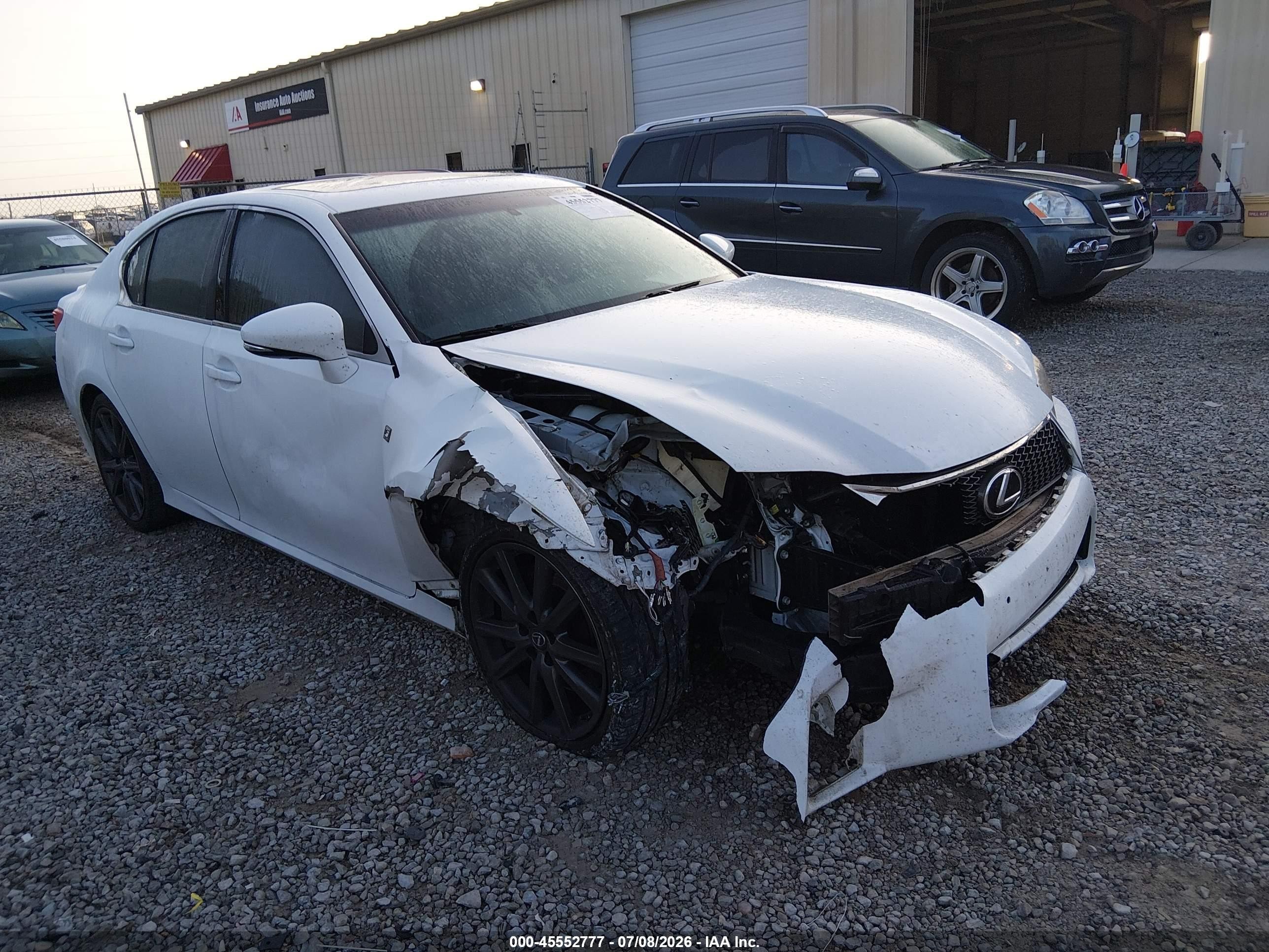 2015 Lexus Gs 350   White vin: JTHBE1BL8FA010512