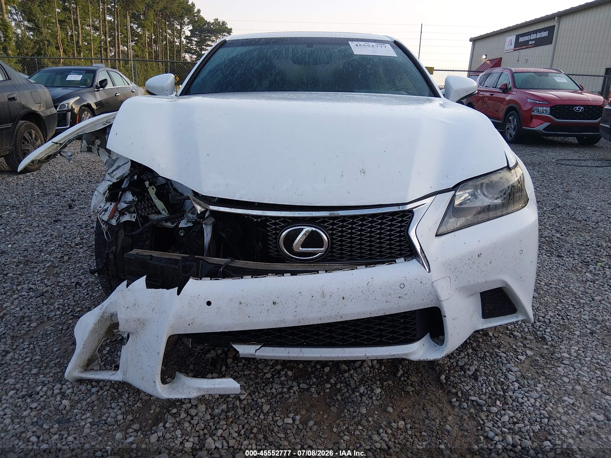 2015 Lexus Gs 350   White vin: JTHBE1BL8FA010512