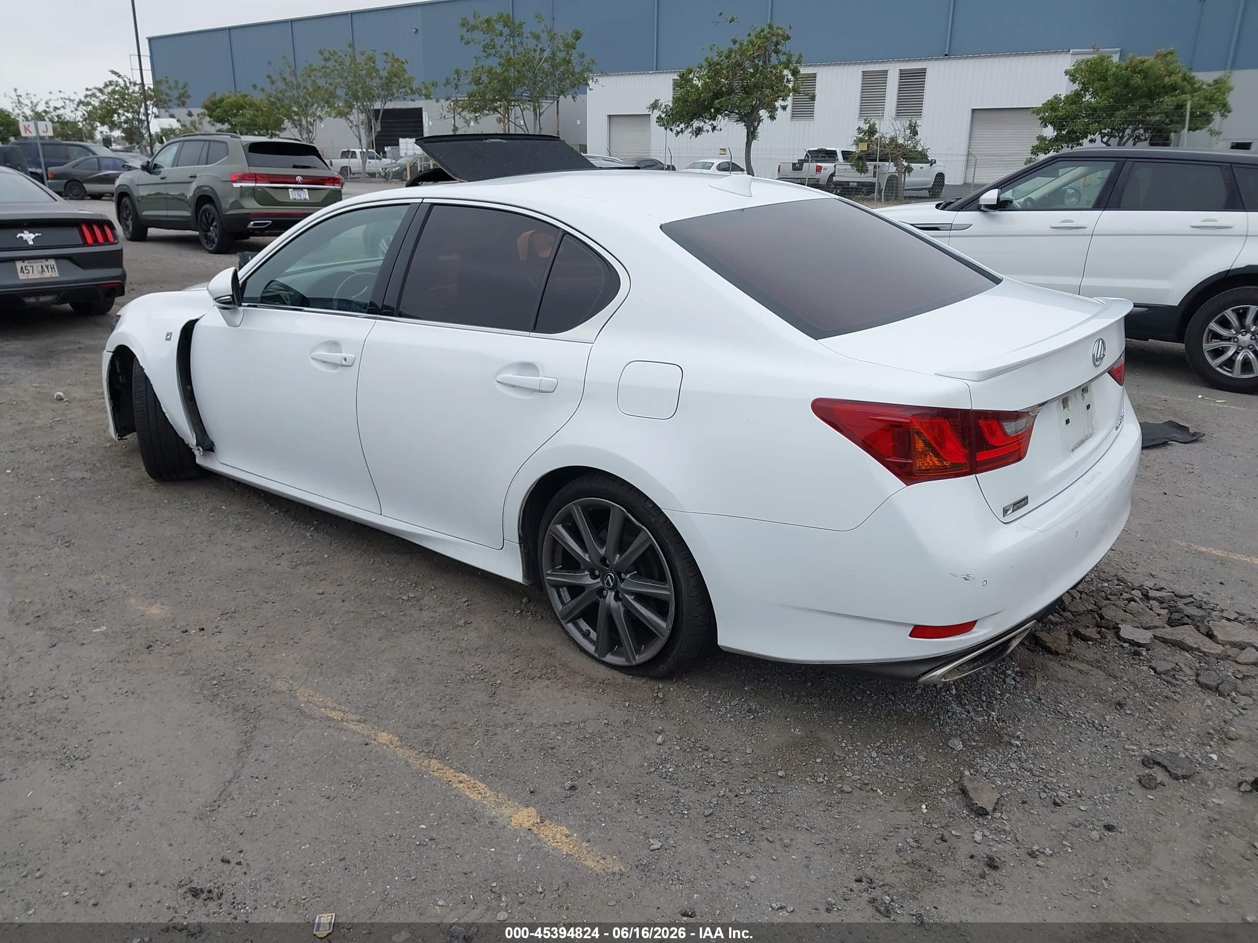 2015 Lexus Gs 350 White vin: JTHBE1BL8FA015287