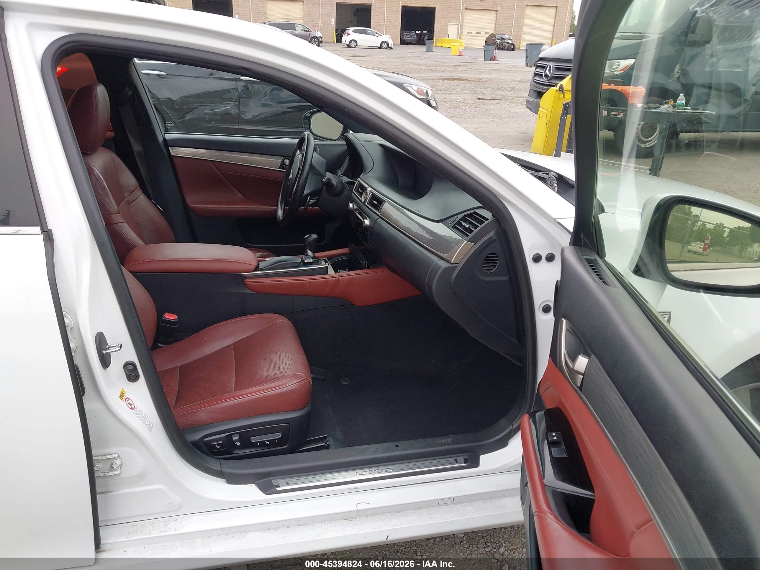 2015 Lexus Gs 350 White vin: JTHBE1BL8FA015287