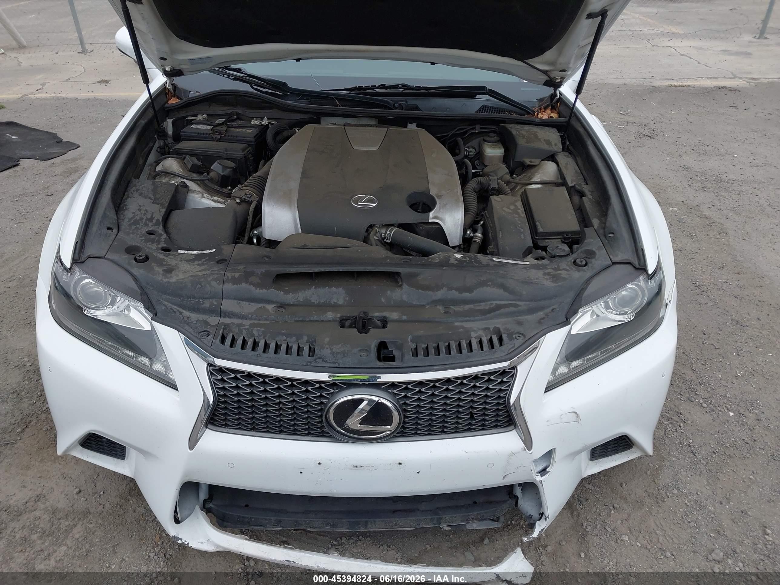2015 Lexus Gs 350 White vin: JTHBE1BL8FA015287