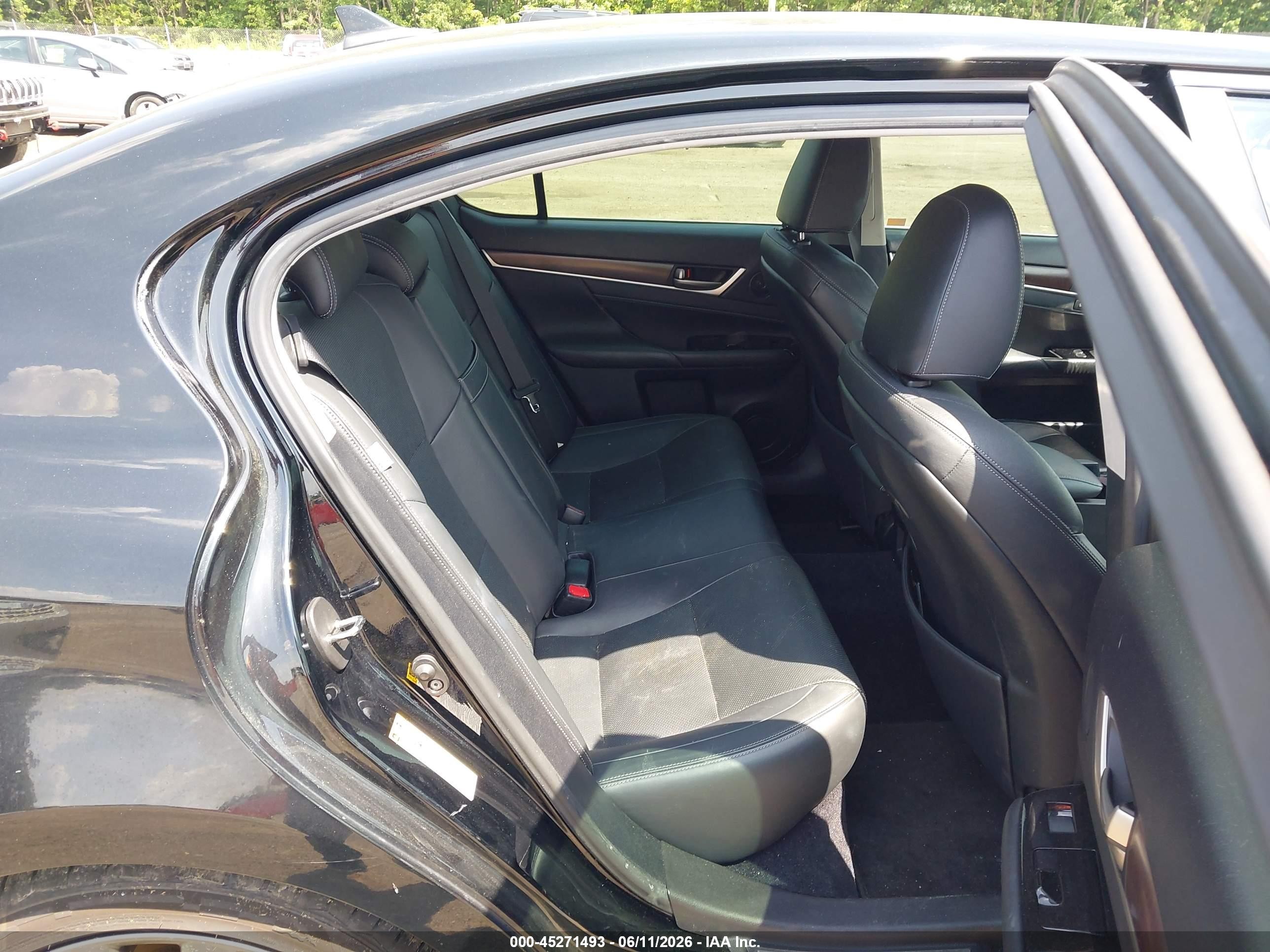 2013 Lexus Gs 350   Black vin: JTHBE1BL9D5017510
