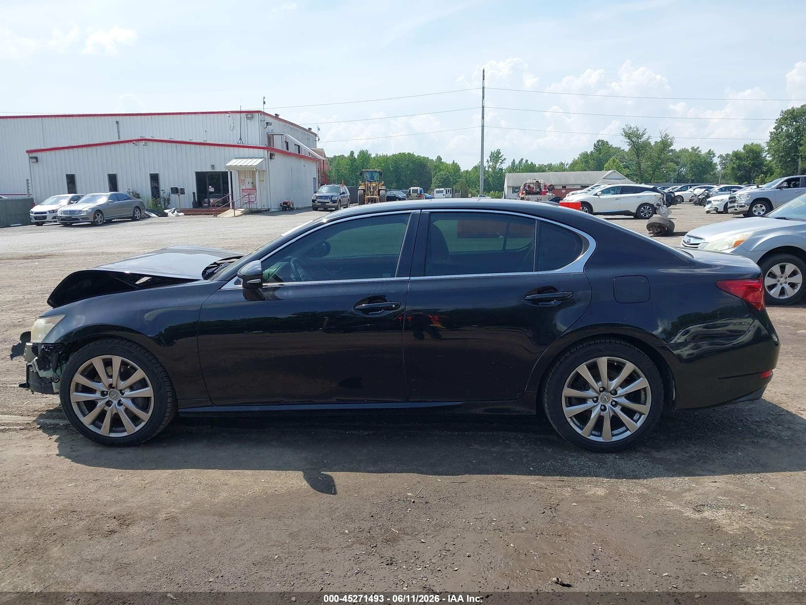 2013 Lexus Gs 350   Black vin: JTHBE1BL9D5017510