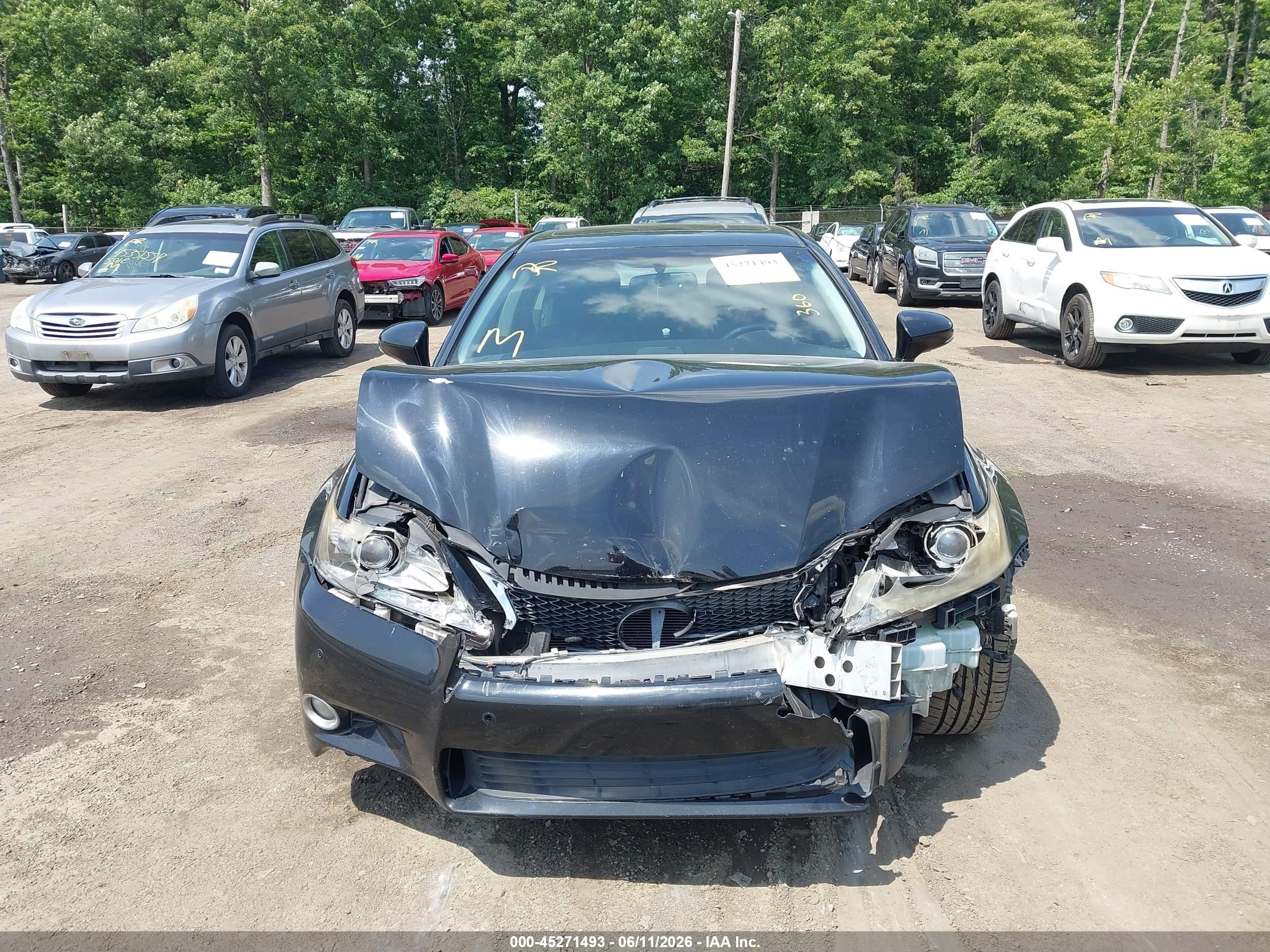 2013 Lexus Gs 350   Black vin: JTHBE1BL9D5017510