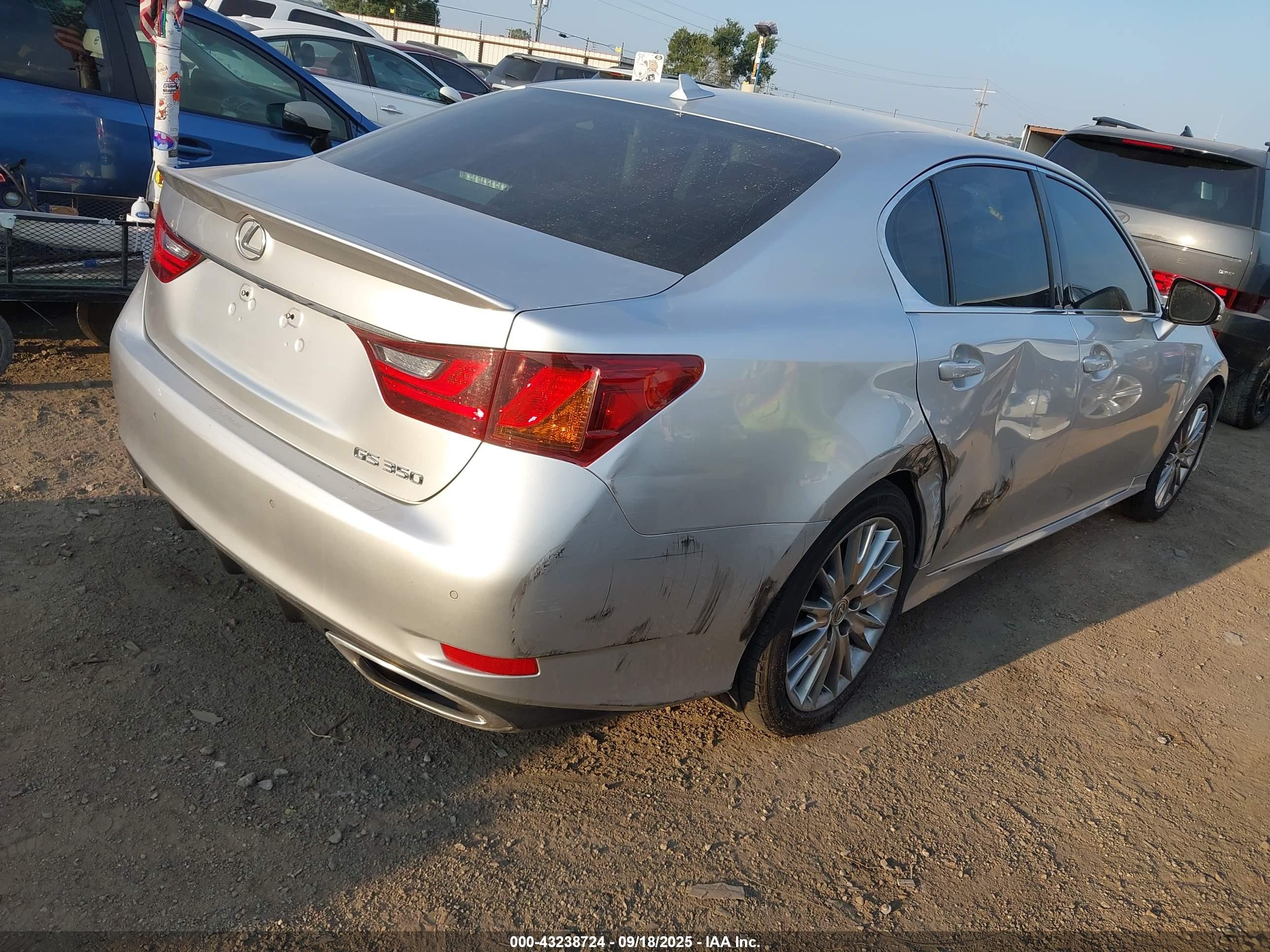 2014 Lexus Gs 350   Silver vin: JTHBE1BL9E5034521