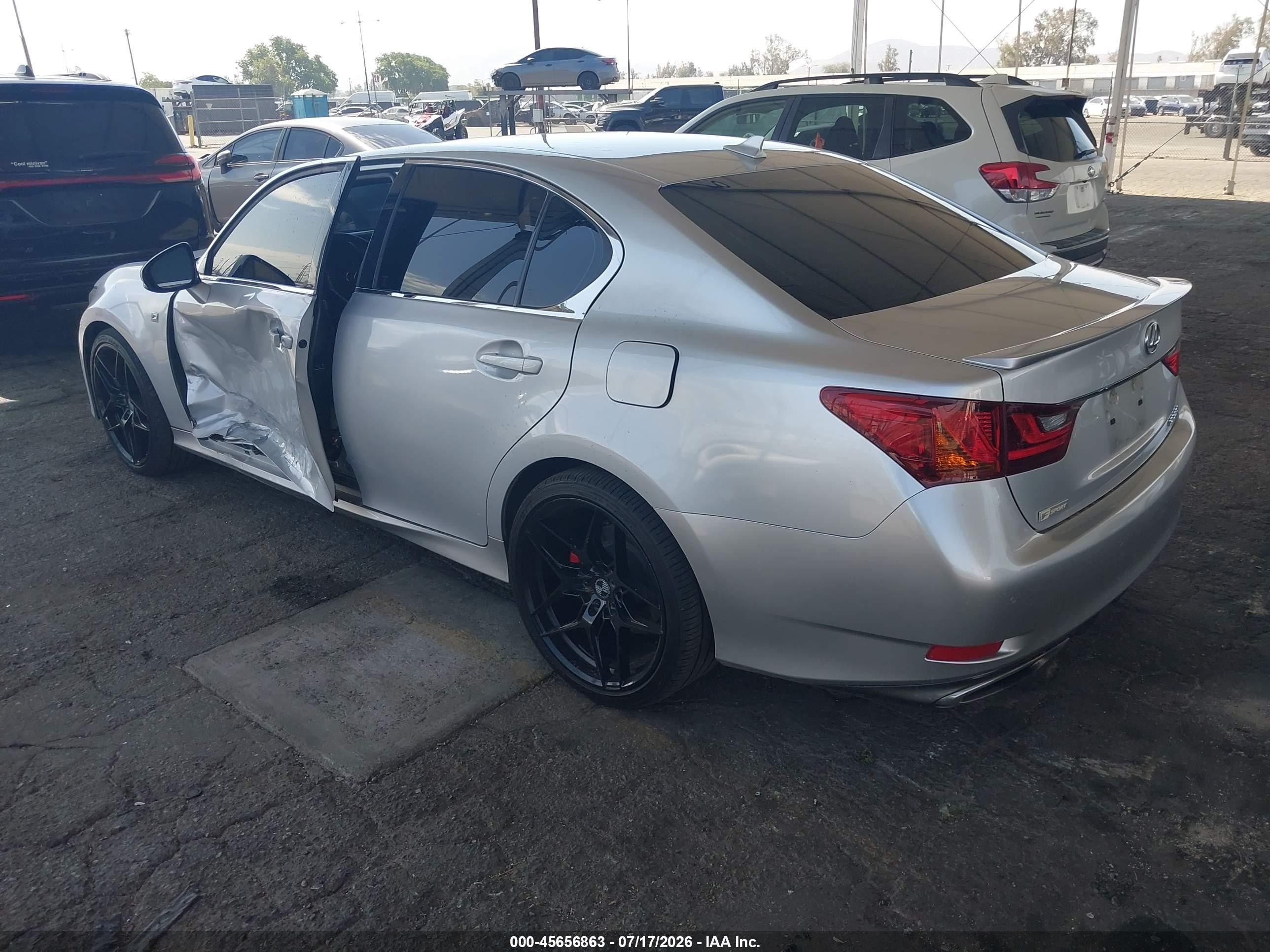2014 Lexus Gs 350   Silver vin: JTHBE1BL9E5039010