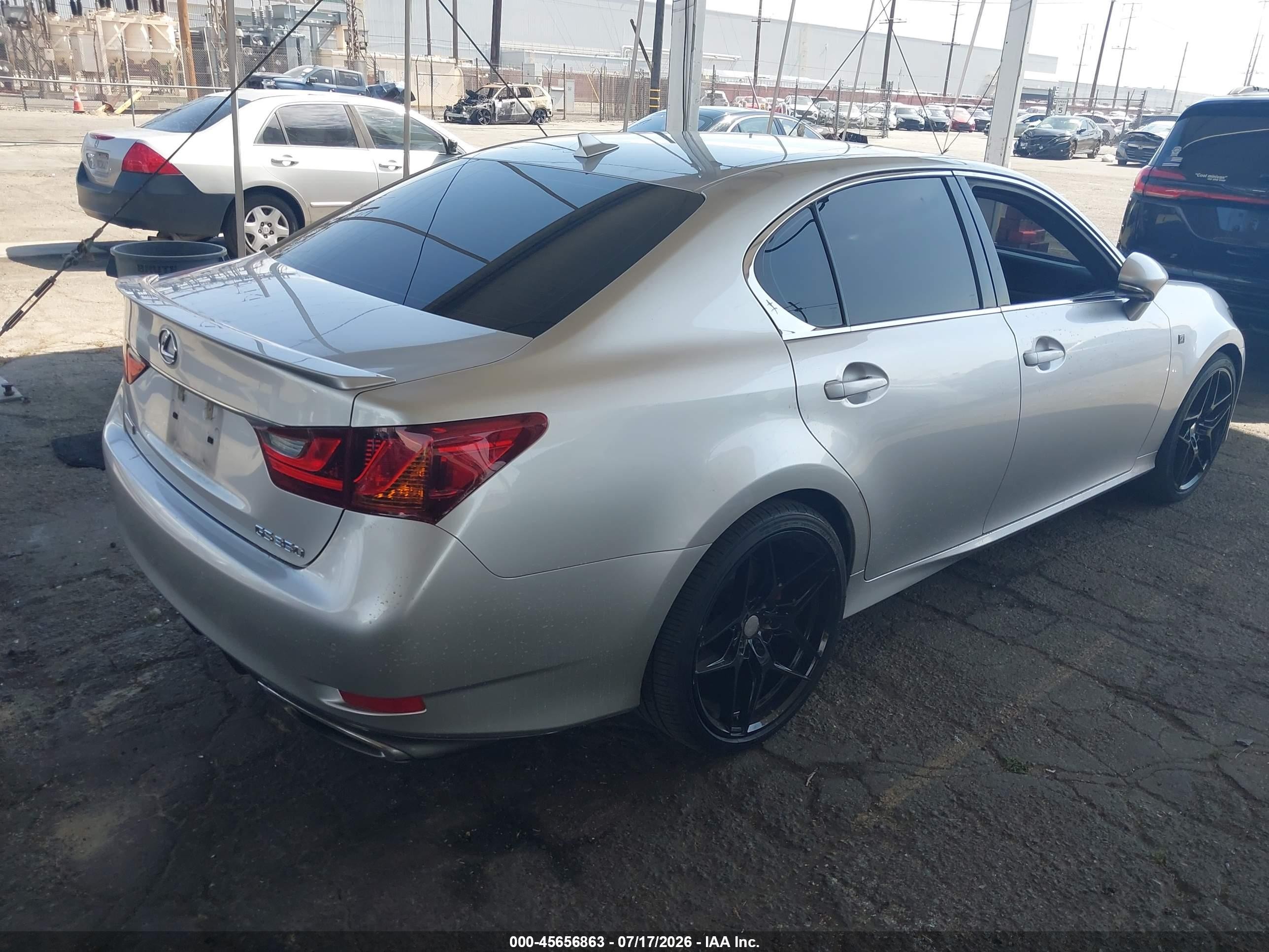 2014 Lexus Gs 350   Silver vin: JTHBE1BL9E5039010