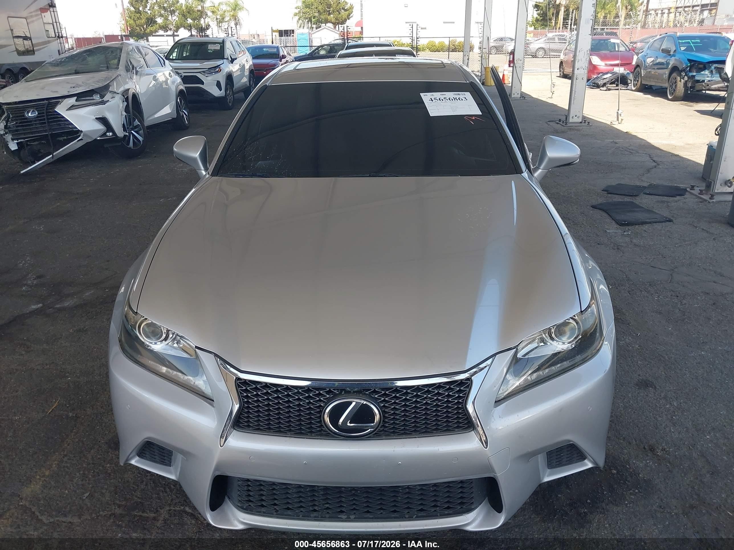 2014 Lexus Gs 350   Silver vin: JTHBE1BL9E5039010