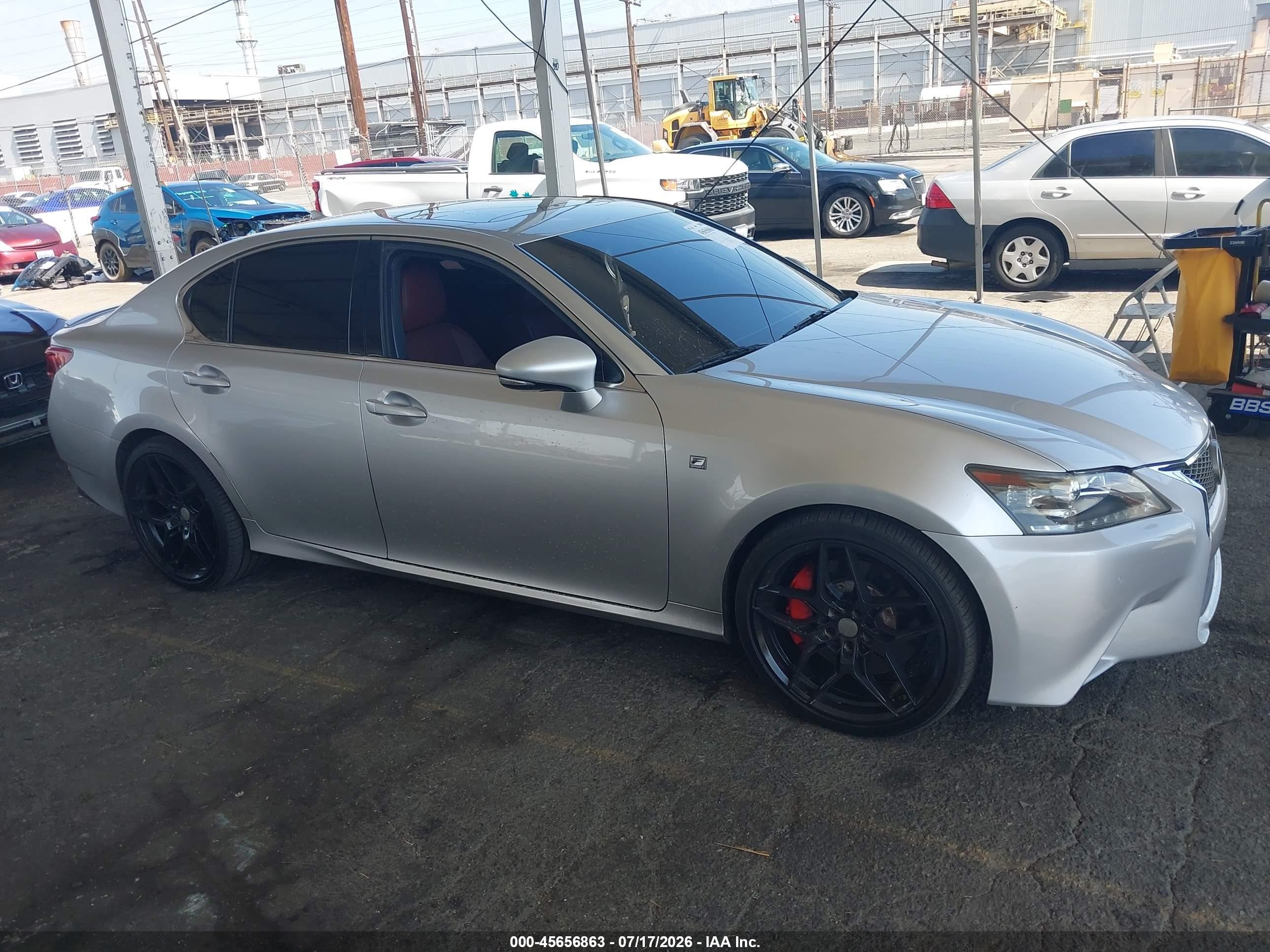 2014 Lexus Gs 350   Silver vin: JTHBE1BL9E5039010