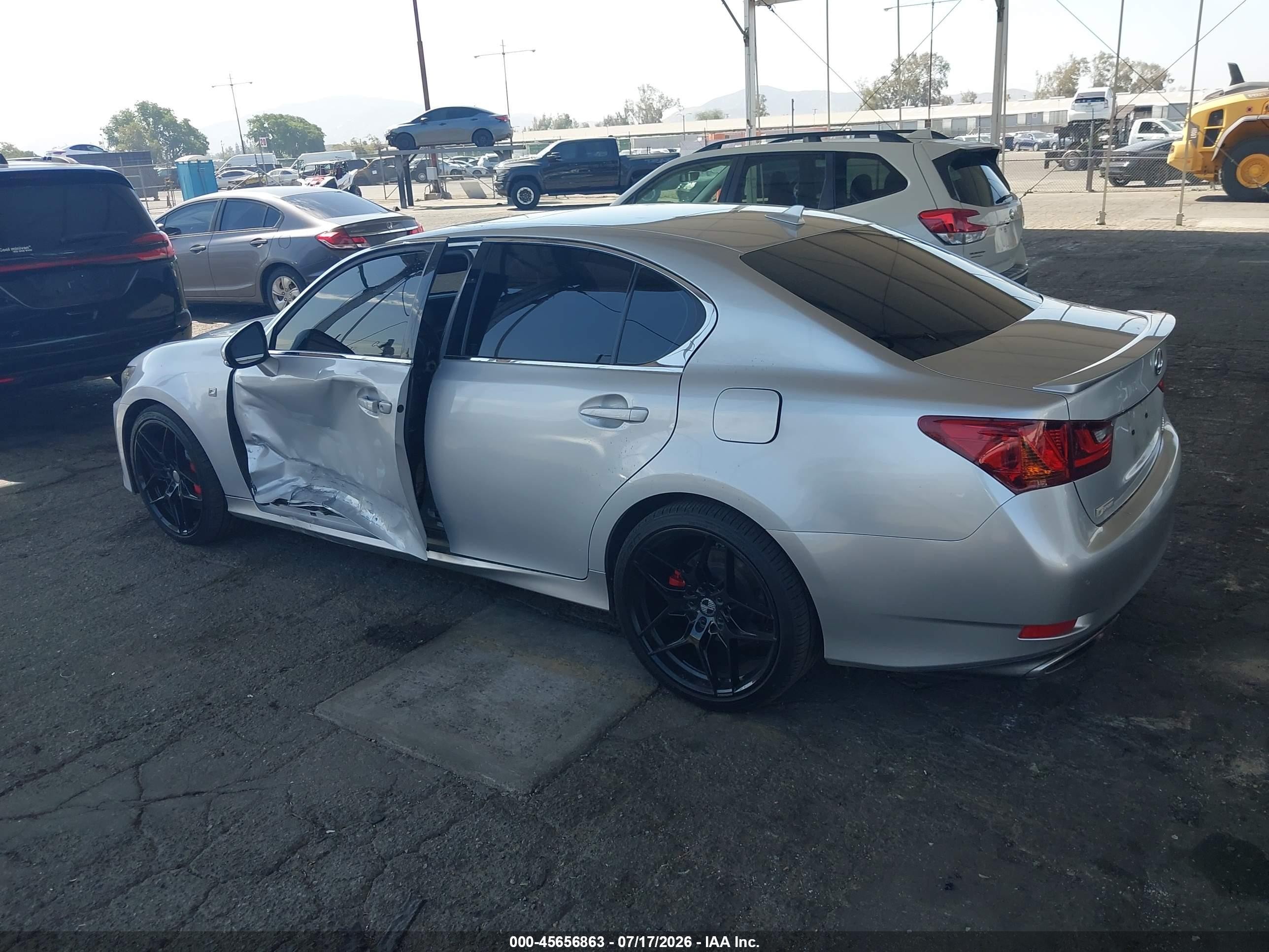 2014 Lexus Gs 350   Silver vin: JTHBE1BL9E5039010