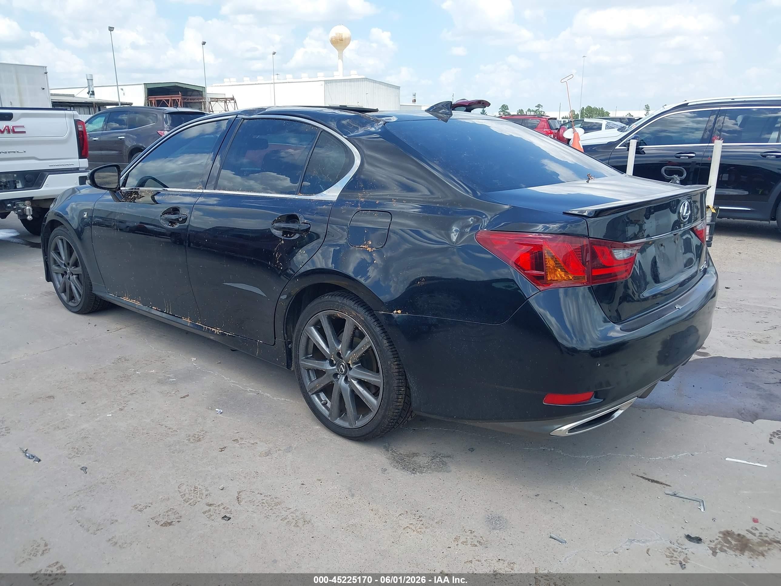 2015 Lexus Gs 350   Black vin: JTHBE1BL9FA003763