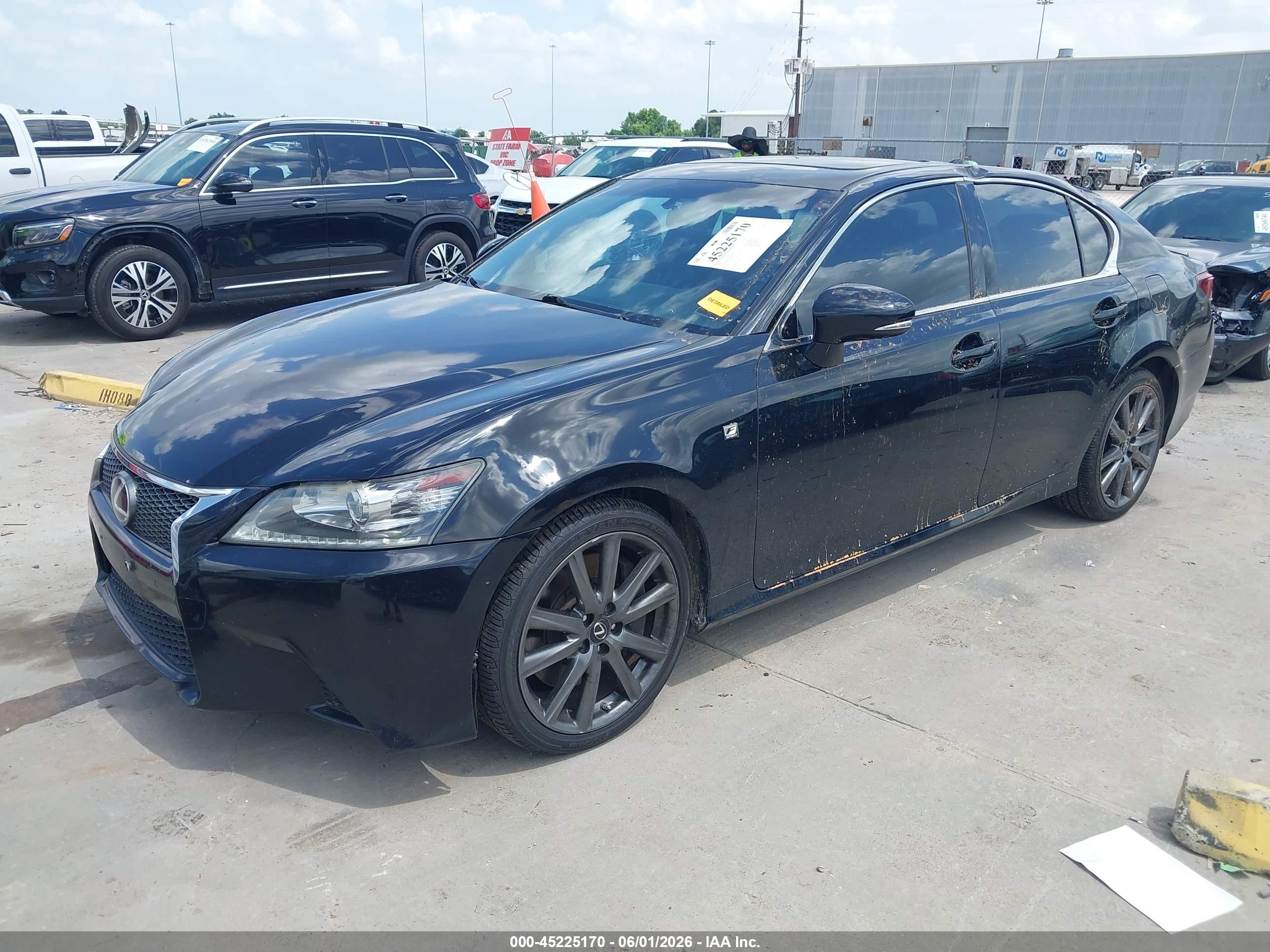 2015 Lexus Gs 350   Black vin: JTHBE1BL9FA003763
