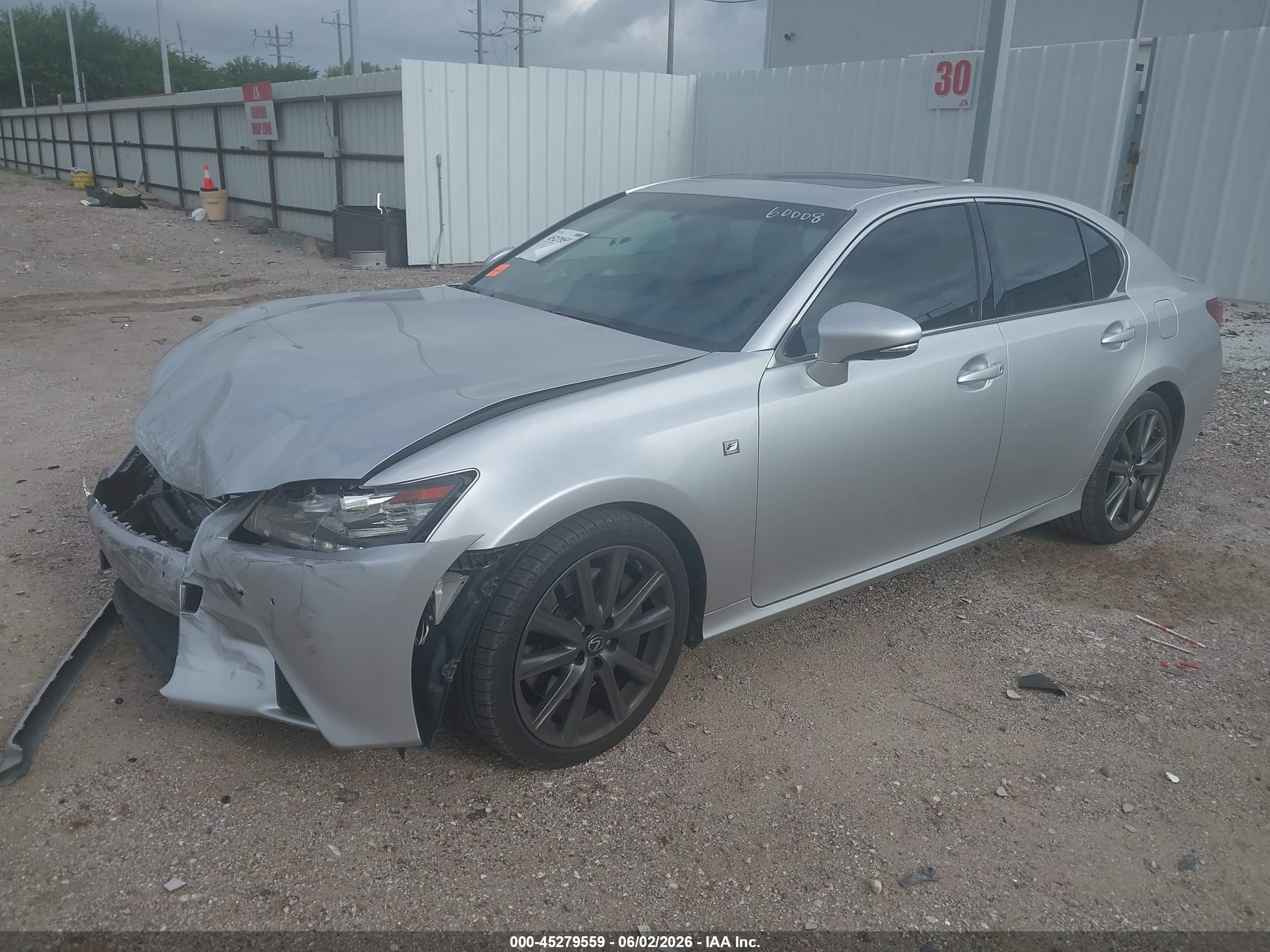 2015 Lexus Gs 350   Silver vin: JTHBE1BL9FA005707