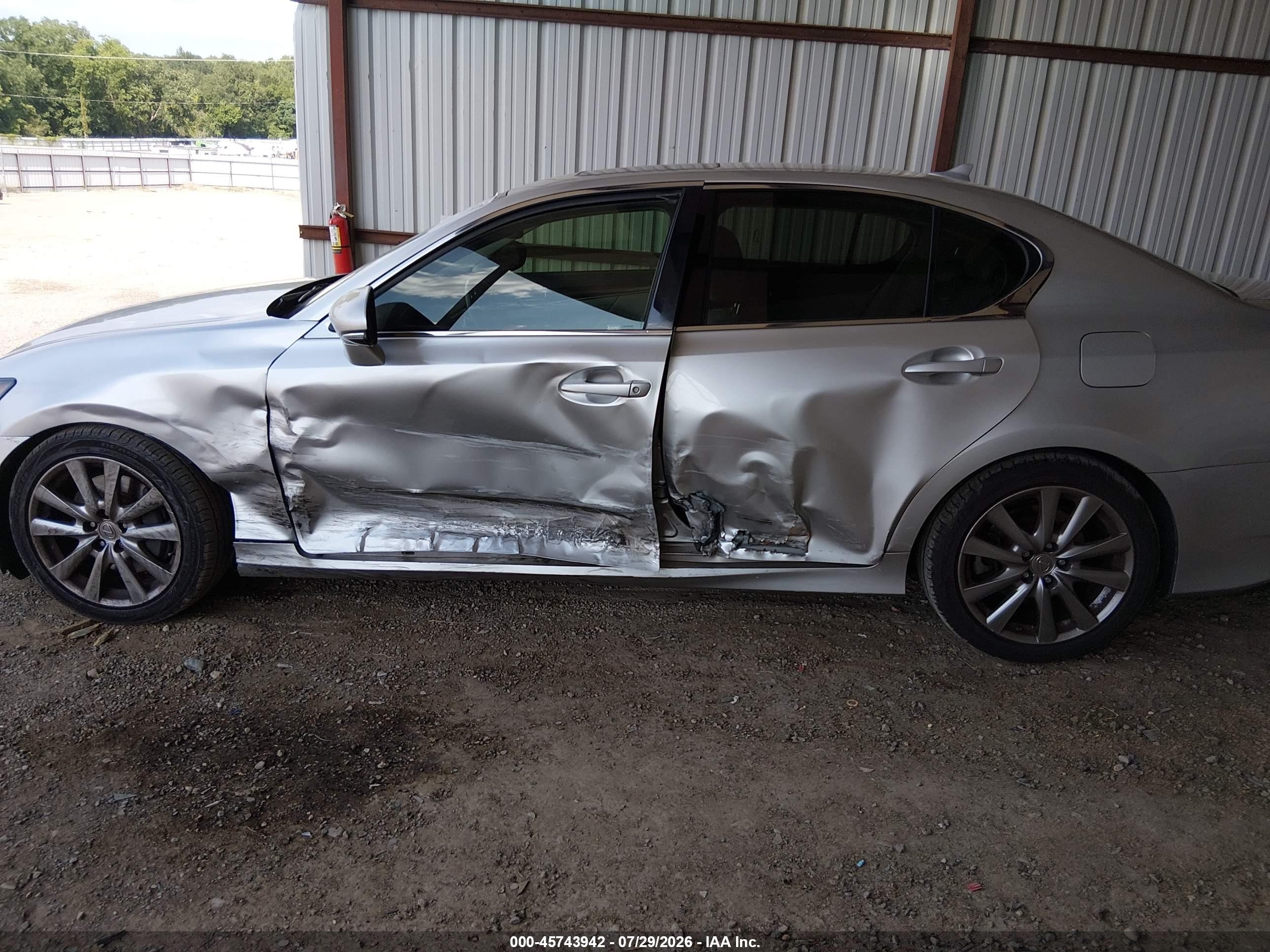 2013 Lexus Gs 350   Silver vin: JTHBE1BLXD5002711