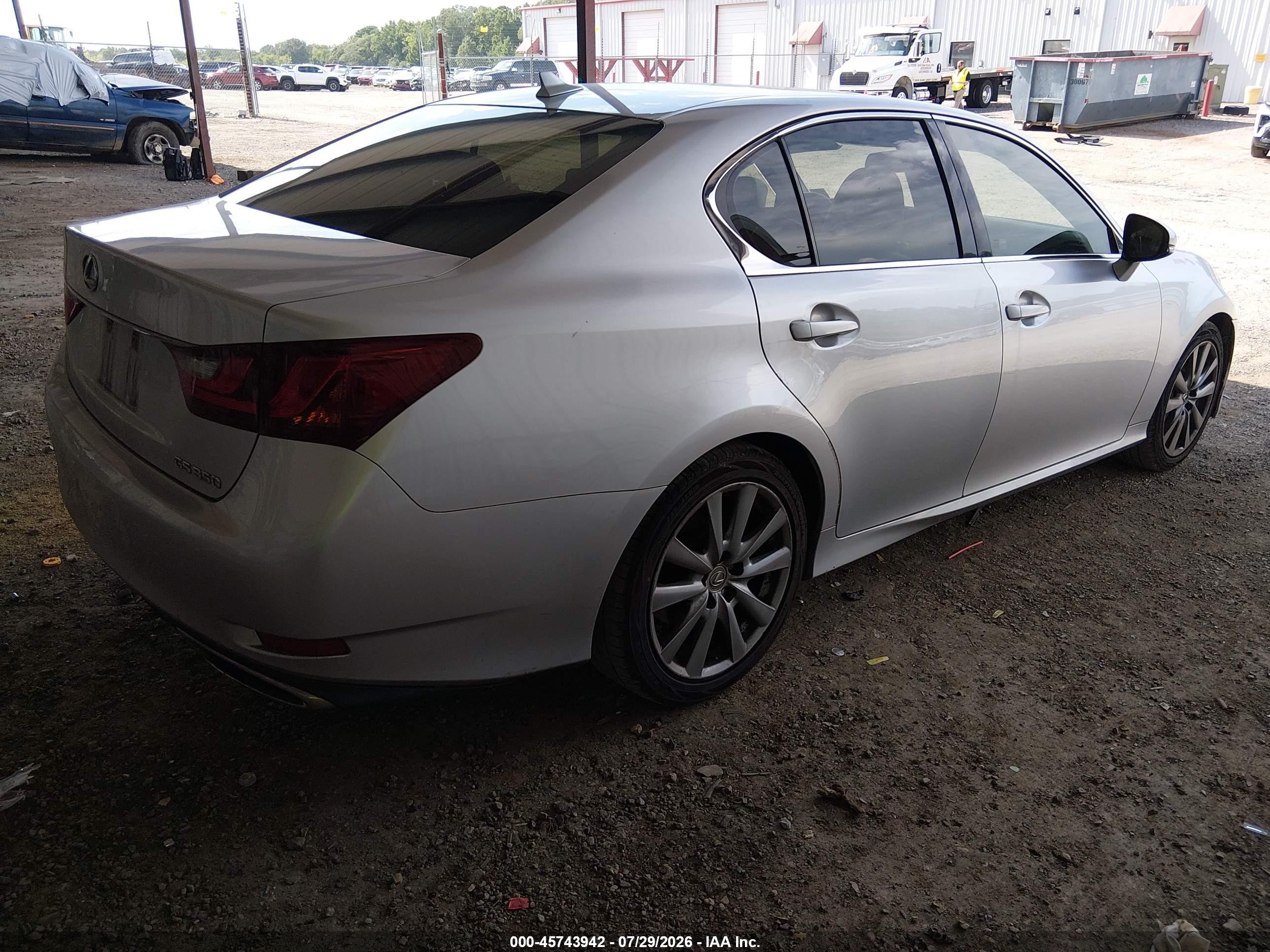 2013 Lexus Gs 350   Silver vin: JTHBE1BLXD5002711