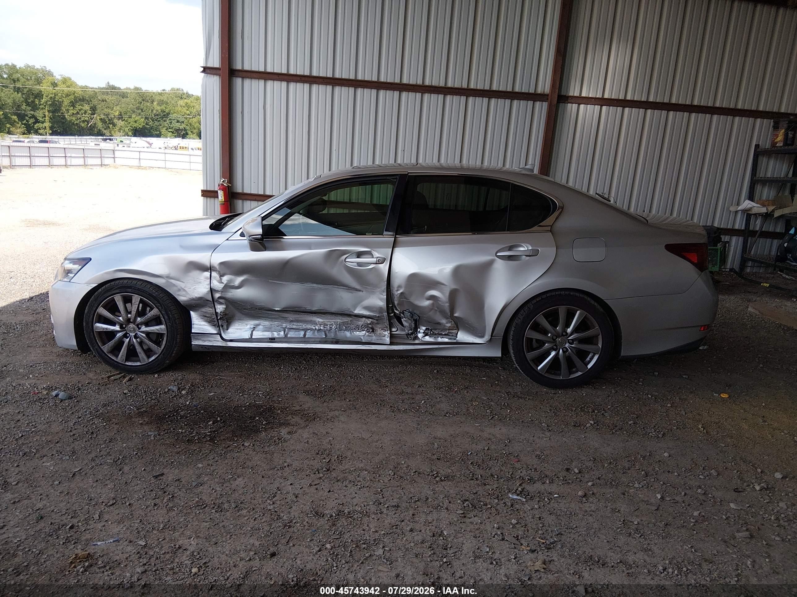 2013 Lexus Gs 350   Silver vin: JTHBE1BLXD5002711