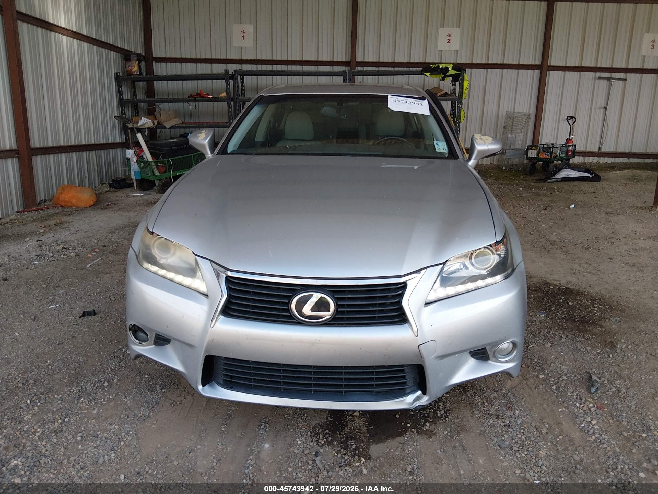 2013 Lexus Gs 350   Silver vin: JTHBE1BLXD5002711