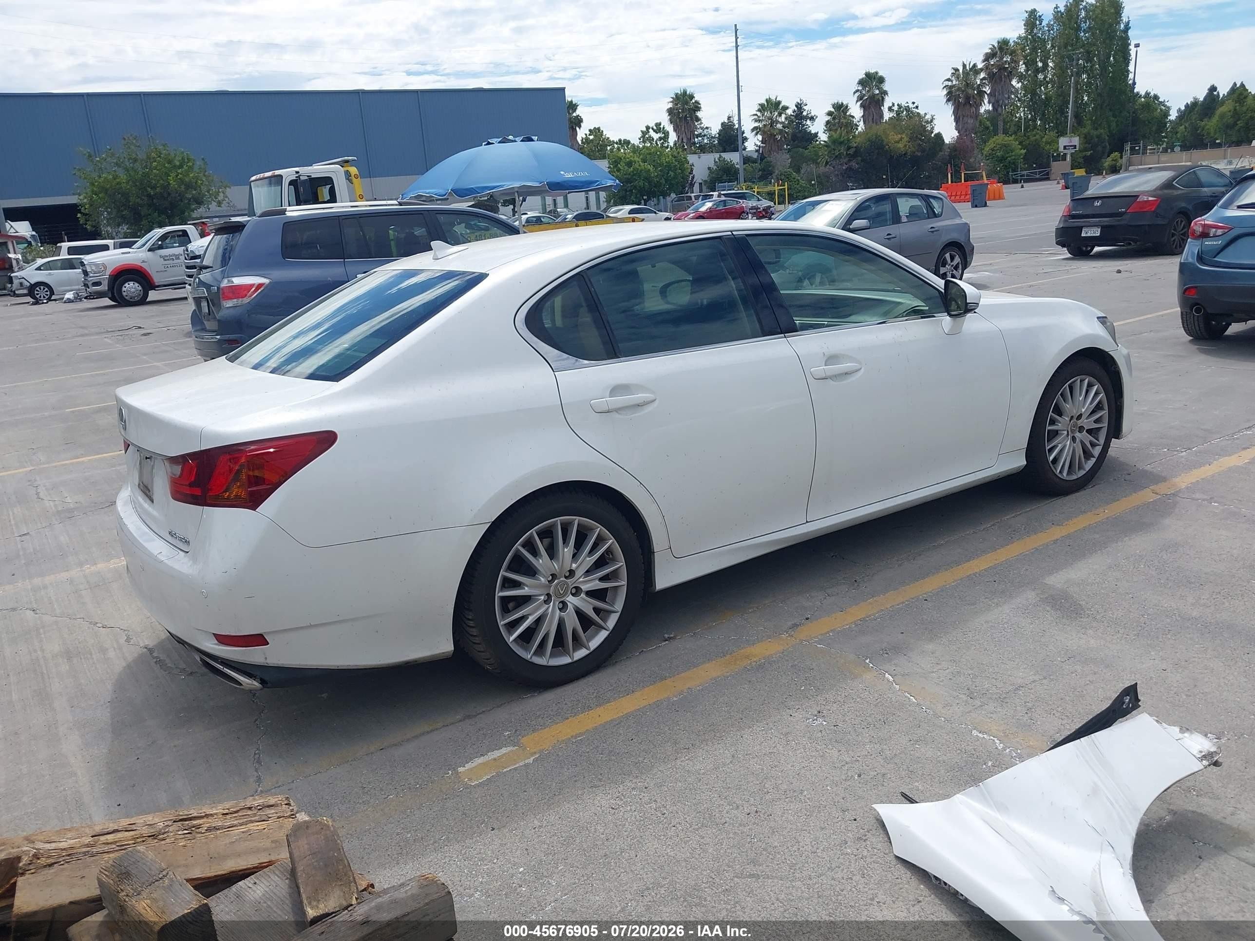 2013 Lexus Gs 350   White vin: JTHBE1BLXD5013868