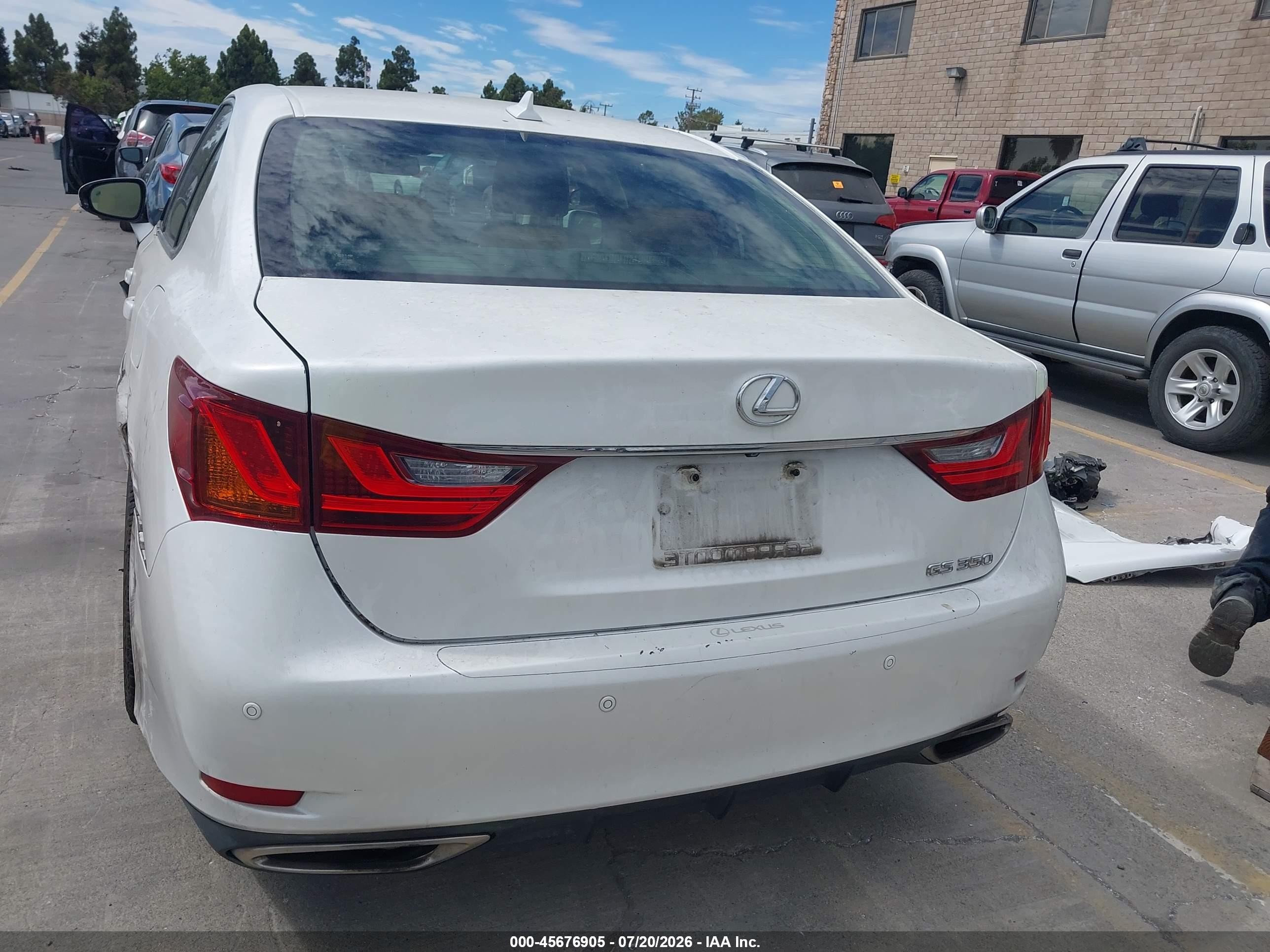 2013 Lexus Gs 350   White vin: JTHBE1BLXD5013868