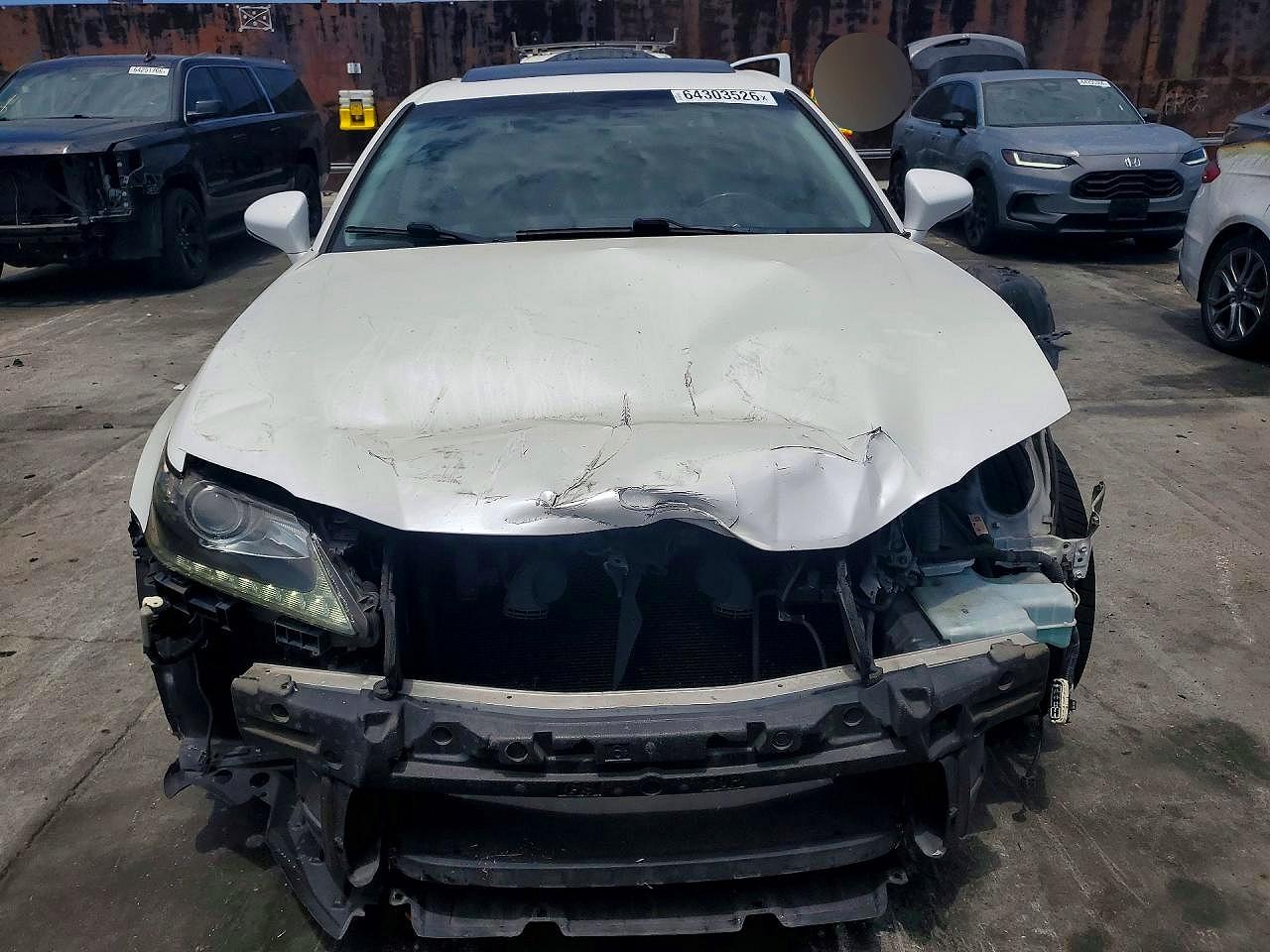 2013 Lexus Gs 350 White vin: JTHBE1BLXD5014244
