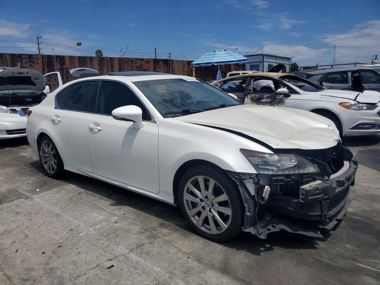 2013 Lexus Gs 350 White vin: JTHBE1BLXD5014244