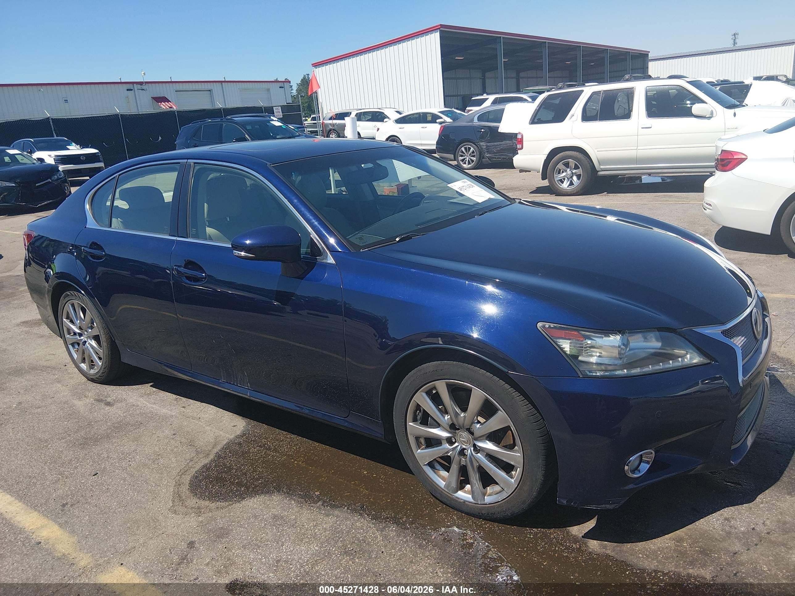 2013 Lexus Gs 350   Blue vin: JTHBE1BLXD5021873