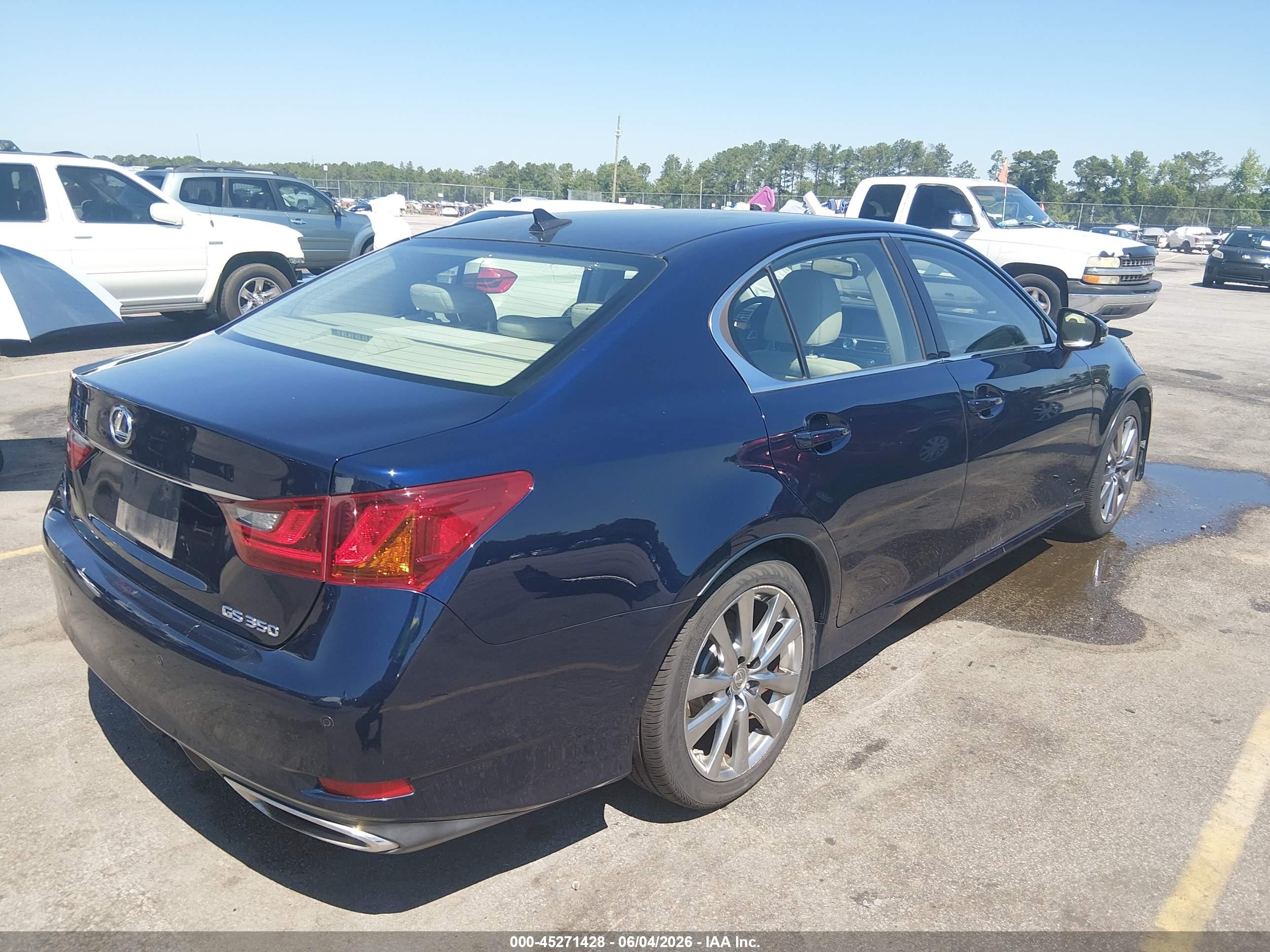 2013 Lexus Gs 350   Blue vin: JTHBE1BLXD5021873