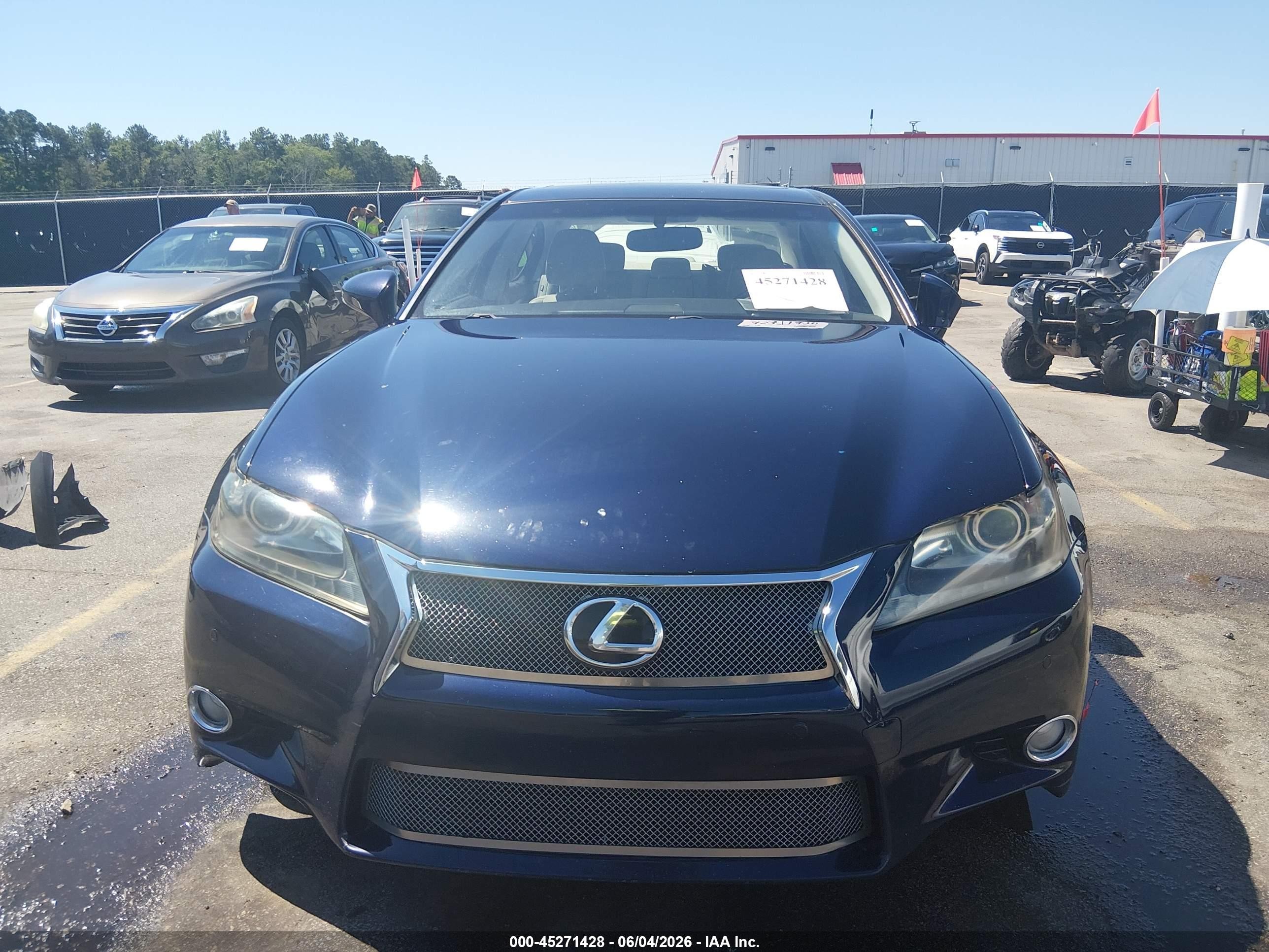 2013 Lexus Gs 350   Blue vin: JTHBE1BLXD5021873